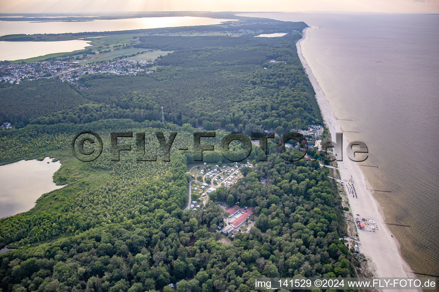 Strand des Ostseebad Ückeritz im Bundesland Mecklenburg-Vorpommern, Deutschland