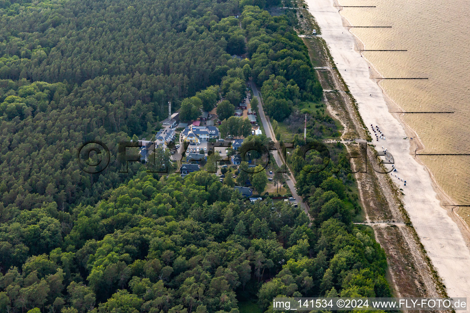 Feriensiedlung Hinter der Düne in Ückeritz im Bundesland Mecklenburg-Vorpommern, Deutschland