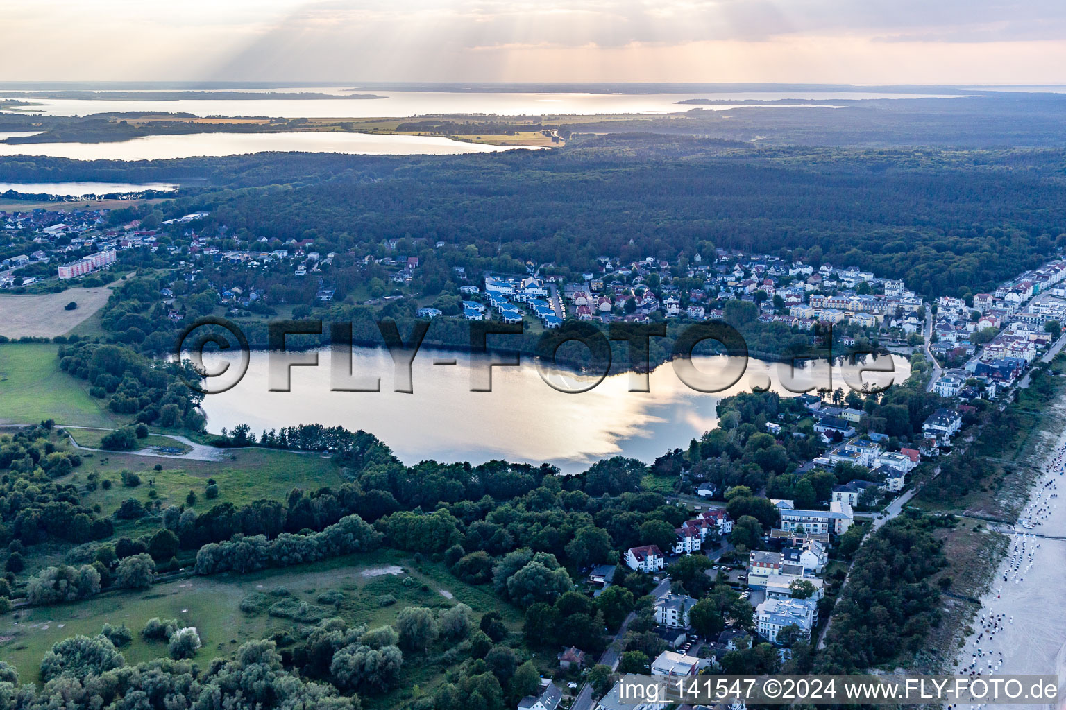 Schloonsee im Ortsteil Neuhof U in Heringsdorf im Bundesland Mecklenburg-Vorpommern, Deutschland