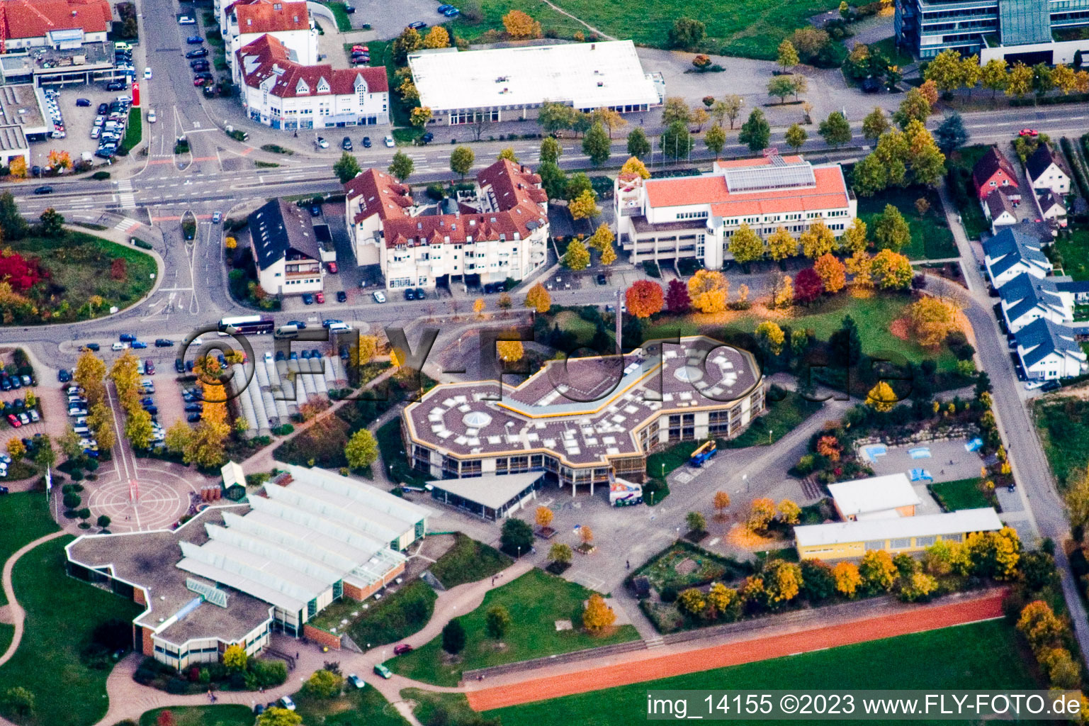 Pestalozzi Gemeinschaftsschule im Ortsteil Graben in Graben-Neudorf im Bundesland Baden-Württemberg, Deutschland