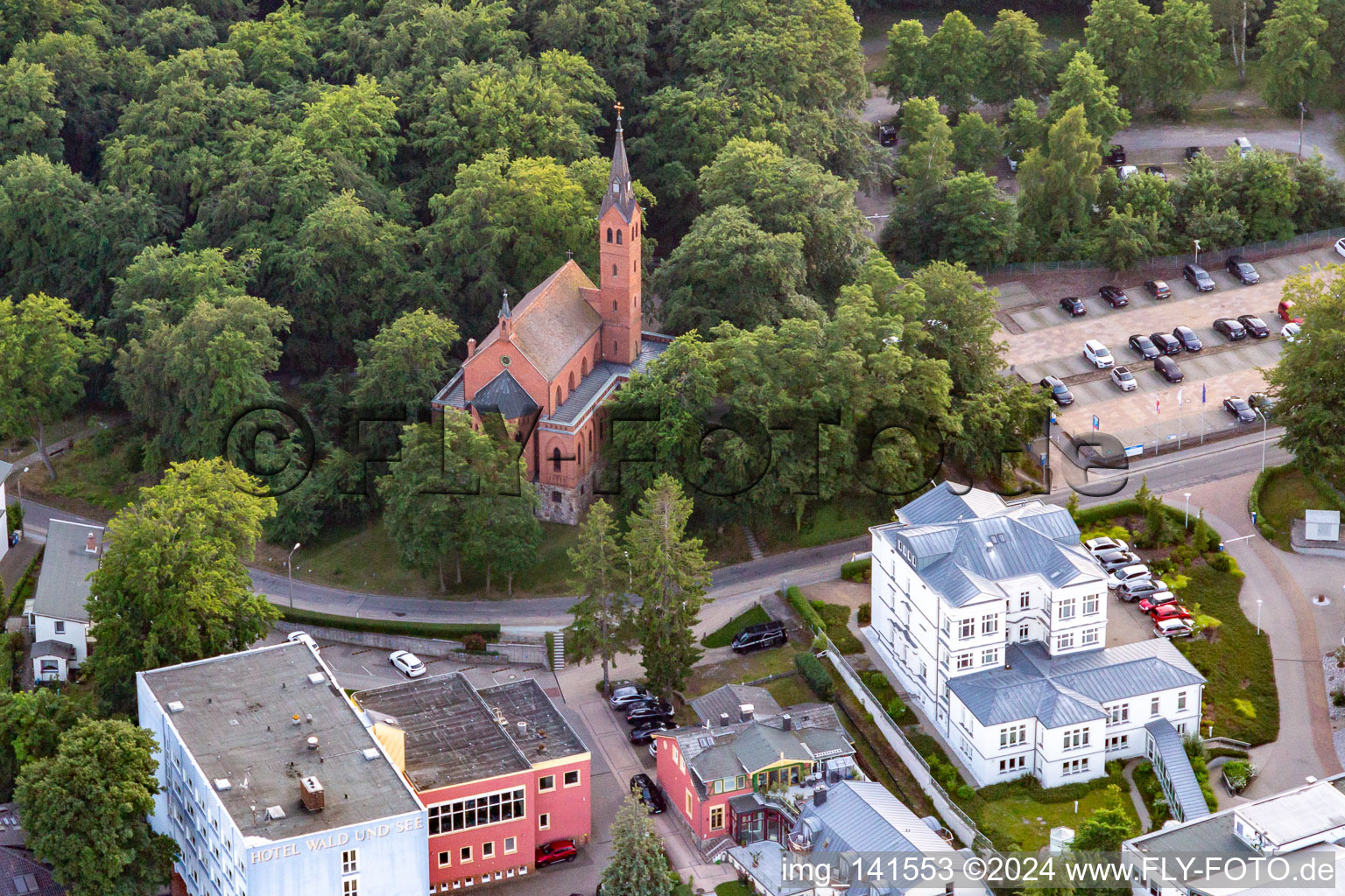 Evangelische Kirche Seebad Heringsdorf im Bundesland Mecklenburg-Vorpommern, Deutschland