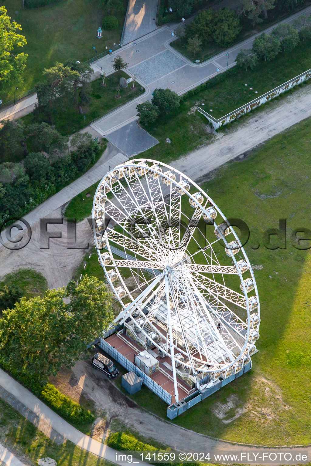 Riesenrad Heringsdorf im Bundesland Mecklenburg-Vorpommern, Deutschland