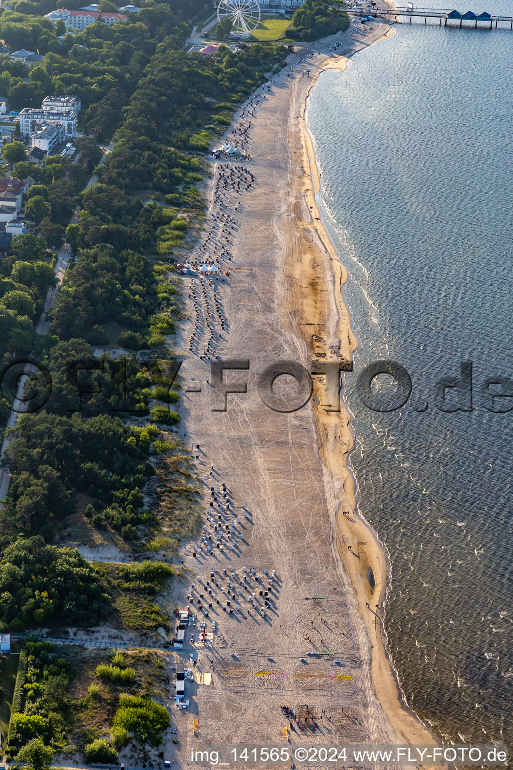 Kaiserbäder Sportstrand in Heringsdorf im Bundesland Mecklenburg-Vorpommern, Deutschland