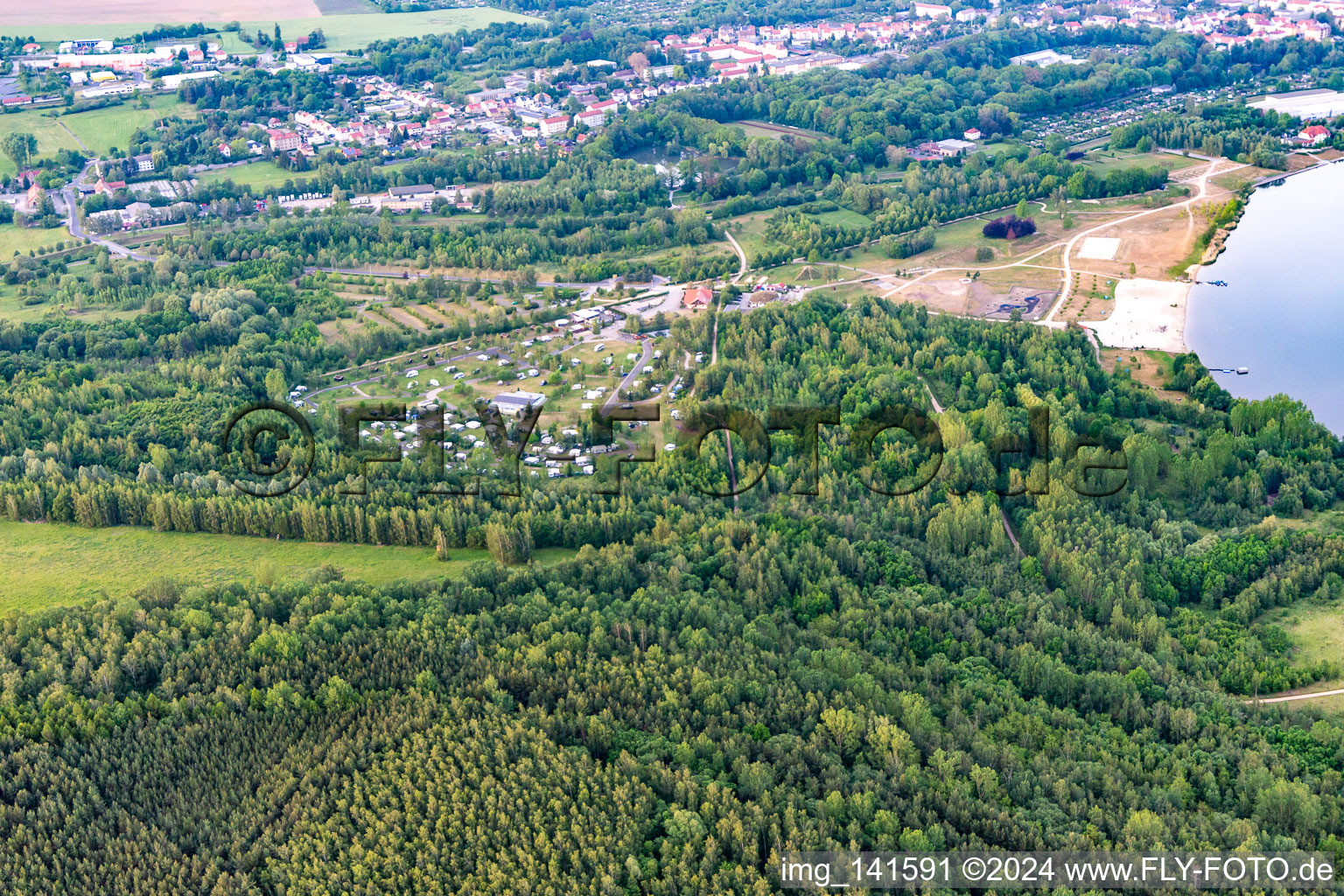 SeeCamping Zittauer Gebirge am Olbersdorfer See im Bundesland Sachsen, Deutschland