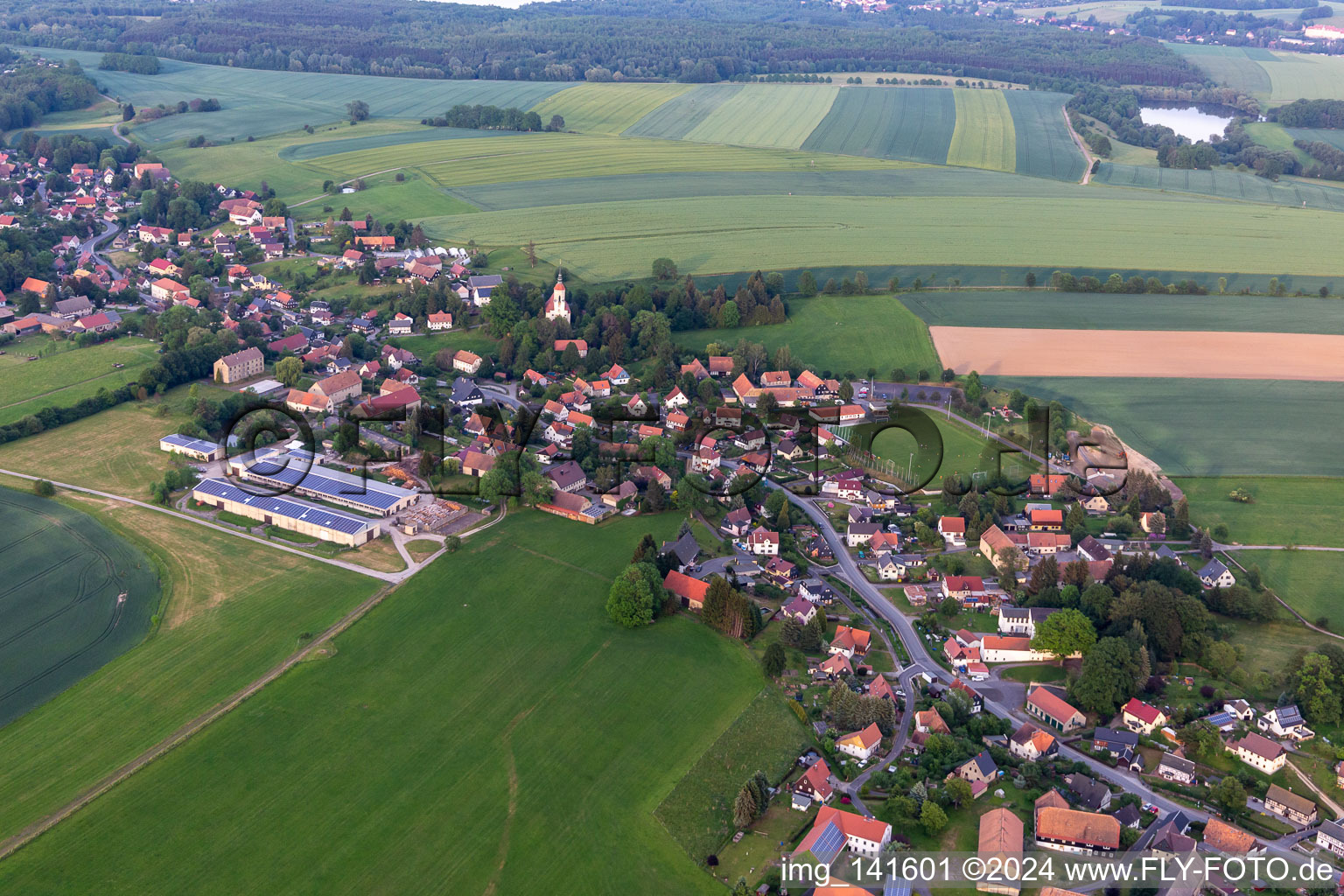 Hauptstr im Ortsteil Bertsdorf in Bertsdorf-Hörnitz im Bundesland Sachsen, Deutschland