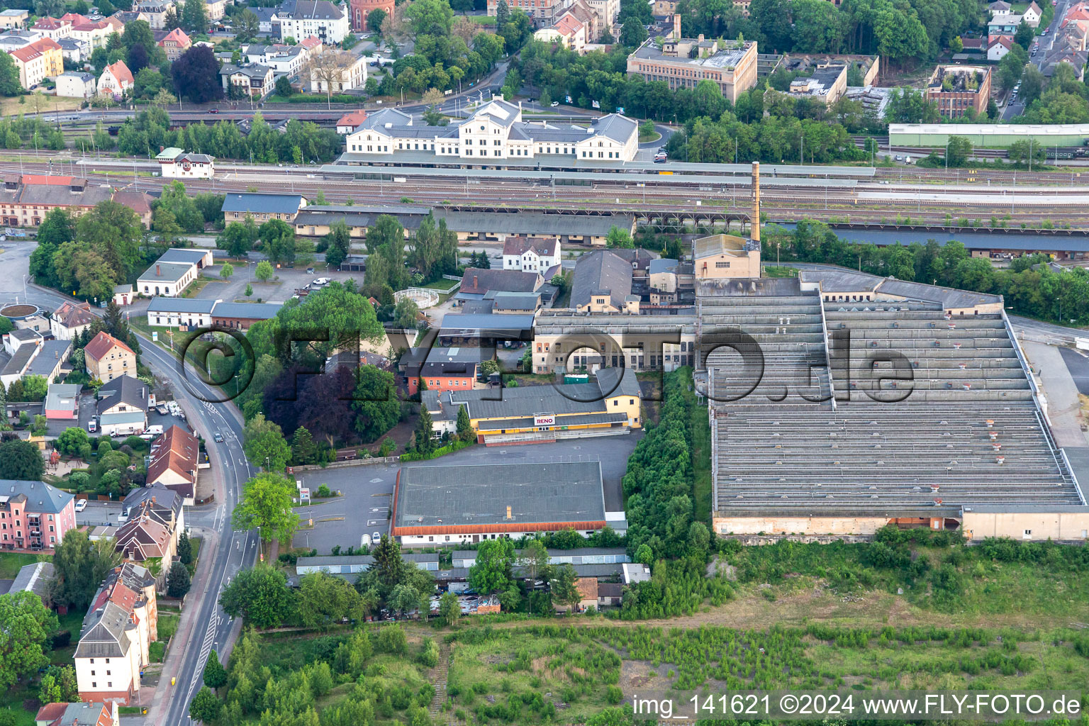 Baumwollweberei Zittau BWZ GmbH am Hauptbahnhof im Bundesland Sachsen, Deutschland