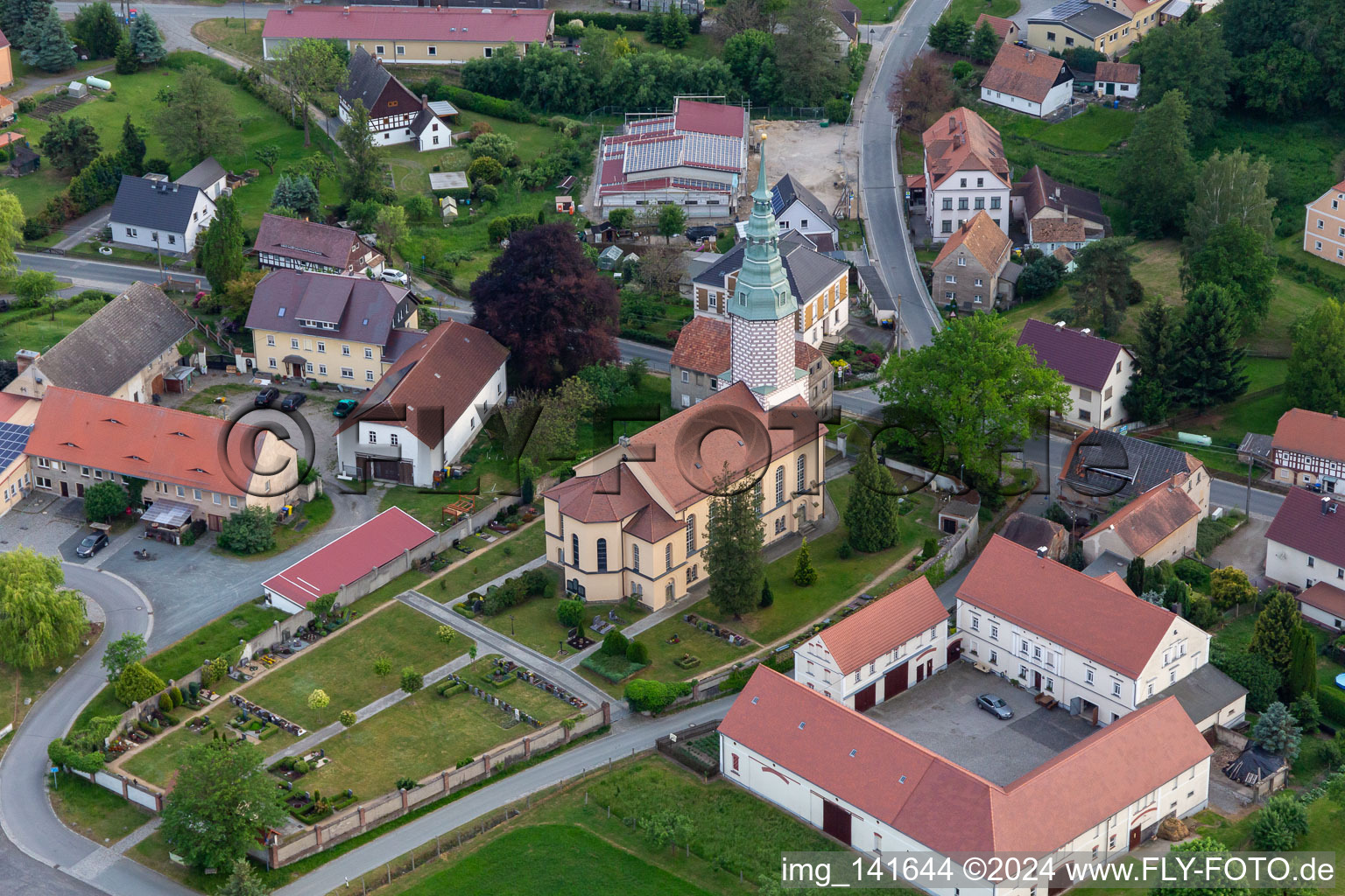 Kirche Dittersbach in Bernstadt a. d. Eigen im Bundesland Sachsen, Deutschland