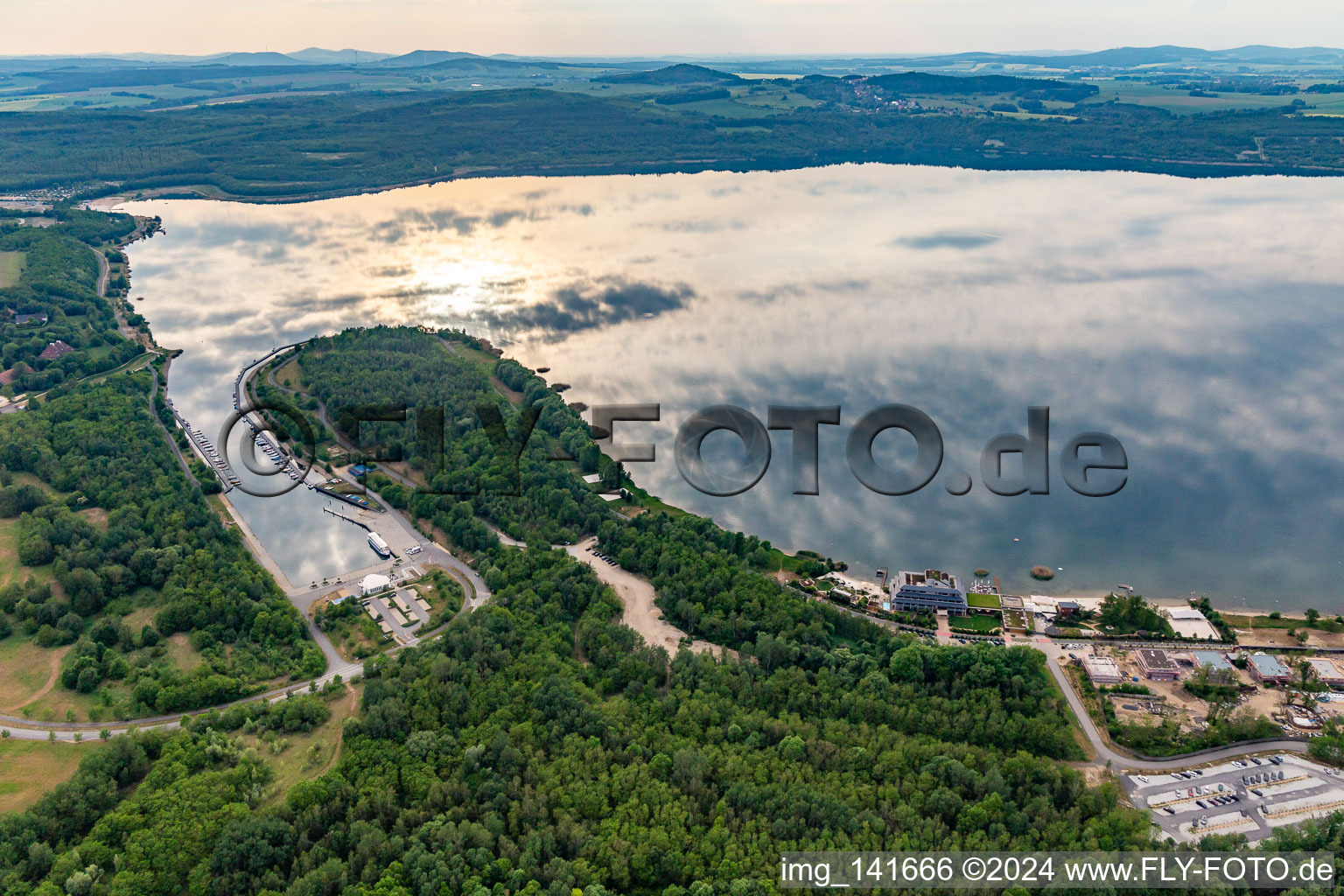 Jachthafen Hagenwerder am Berzdorfer See in Görlitz im Bundesland Sachsen, Deutschland