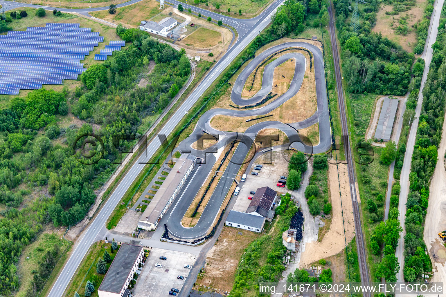 Kartbahn Görlitz Ring im Ortsteil Hagenwerder im Bundesland Sachsen, Deutschland