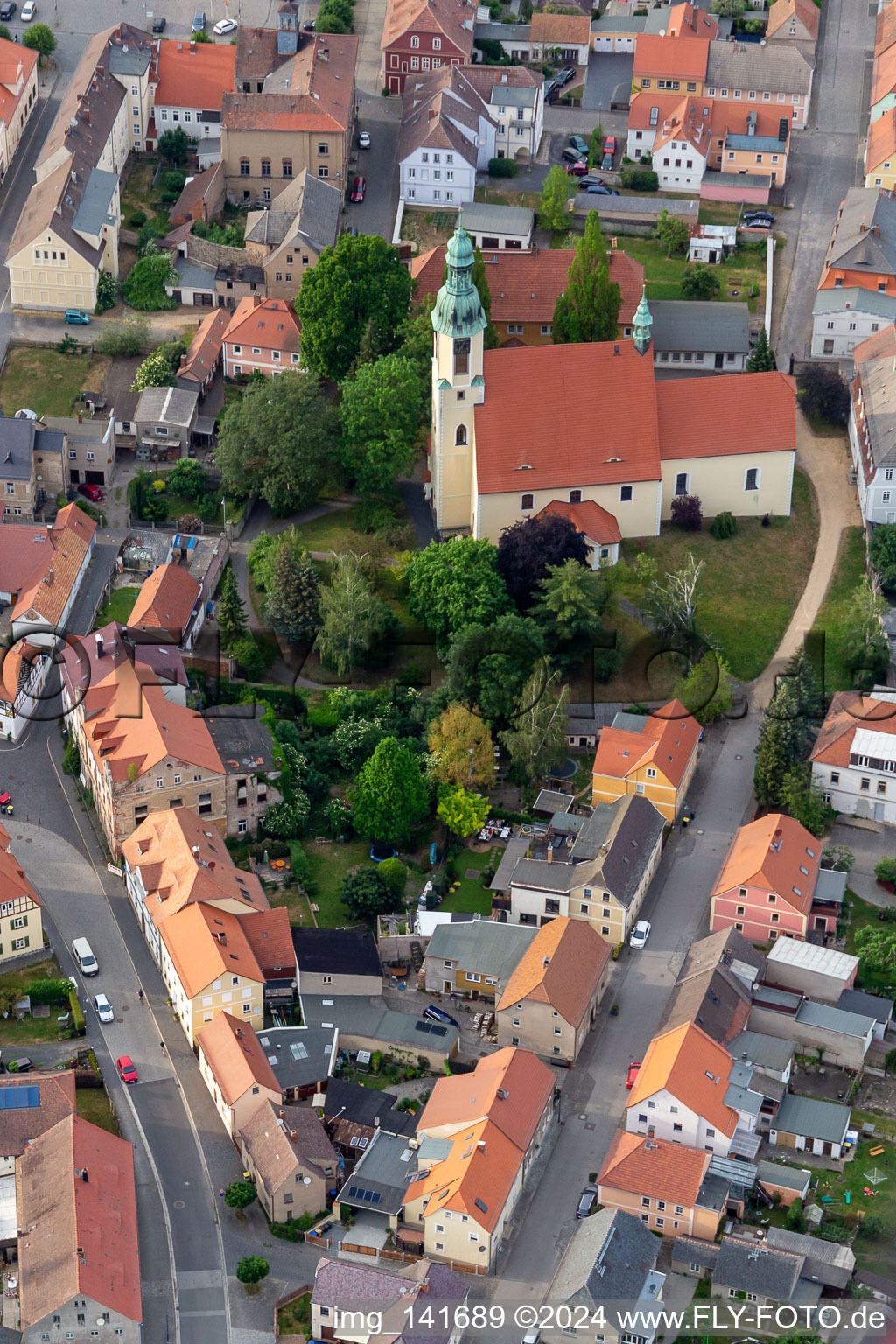 Kirche Mariä Himmelfahrt in Ostritz im Bundesland Sachsen, Deutschland