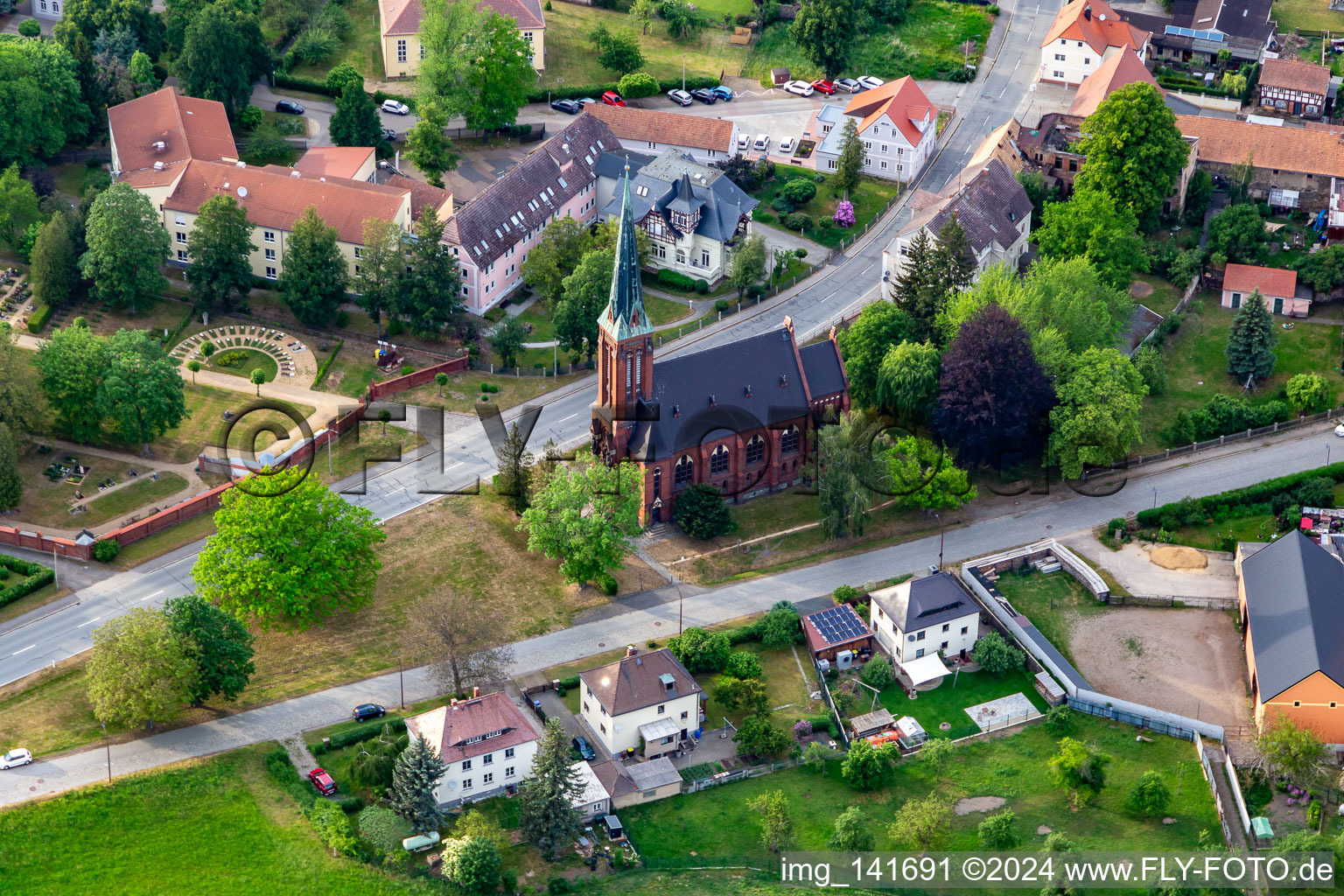 Gustav-Adolf-Kirche in Ostritz im Bundesland Sachsen, Deutschland