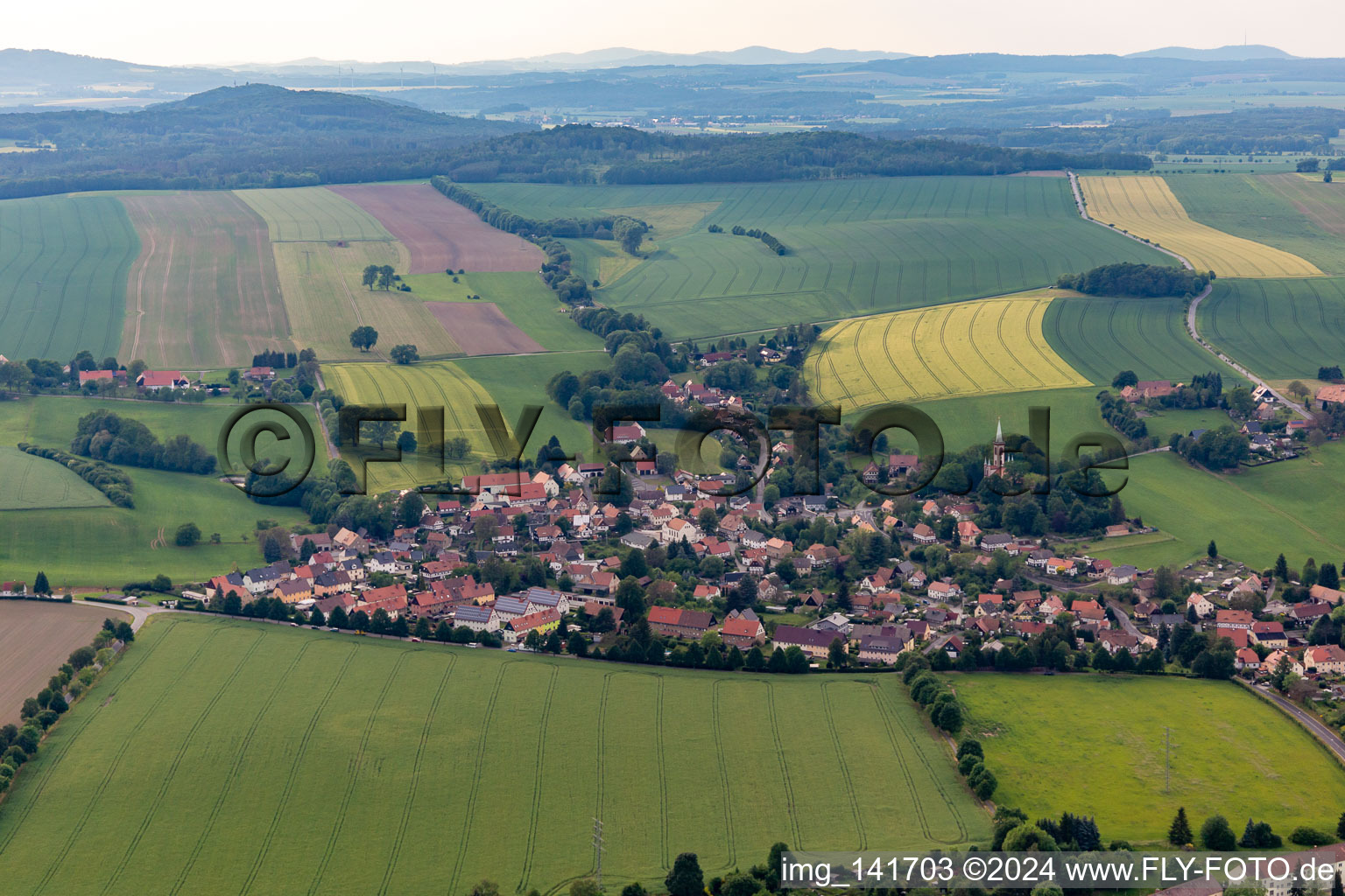 Dittelsdorf von Südosten in Zittau im Bundesland Sachsen, Deutschland