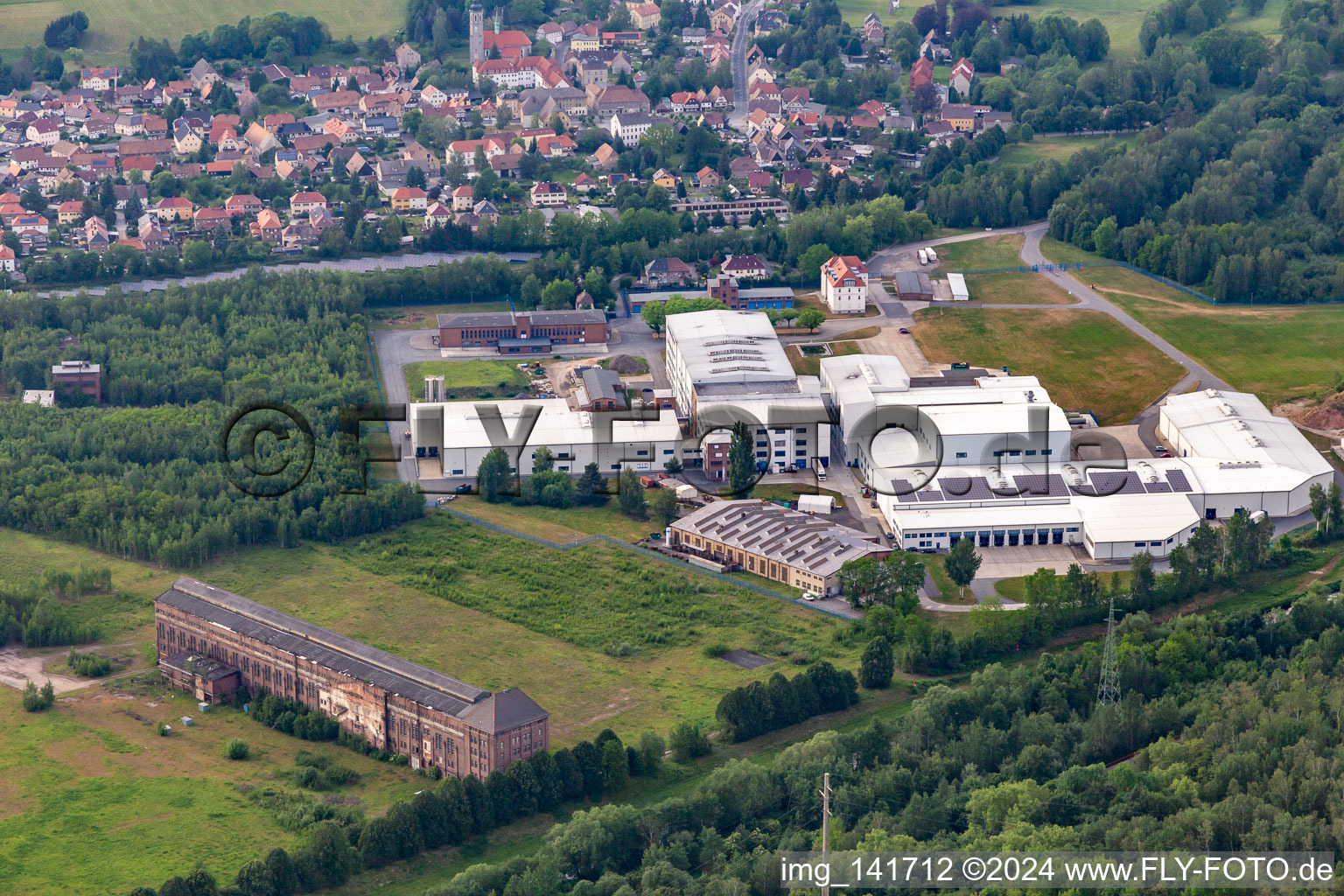 Denkmal der Stiftung Kraftwerk Hirschfelde und HGS GmbH in Zittau im Bundesland Sachsen, Deutschland