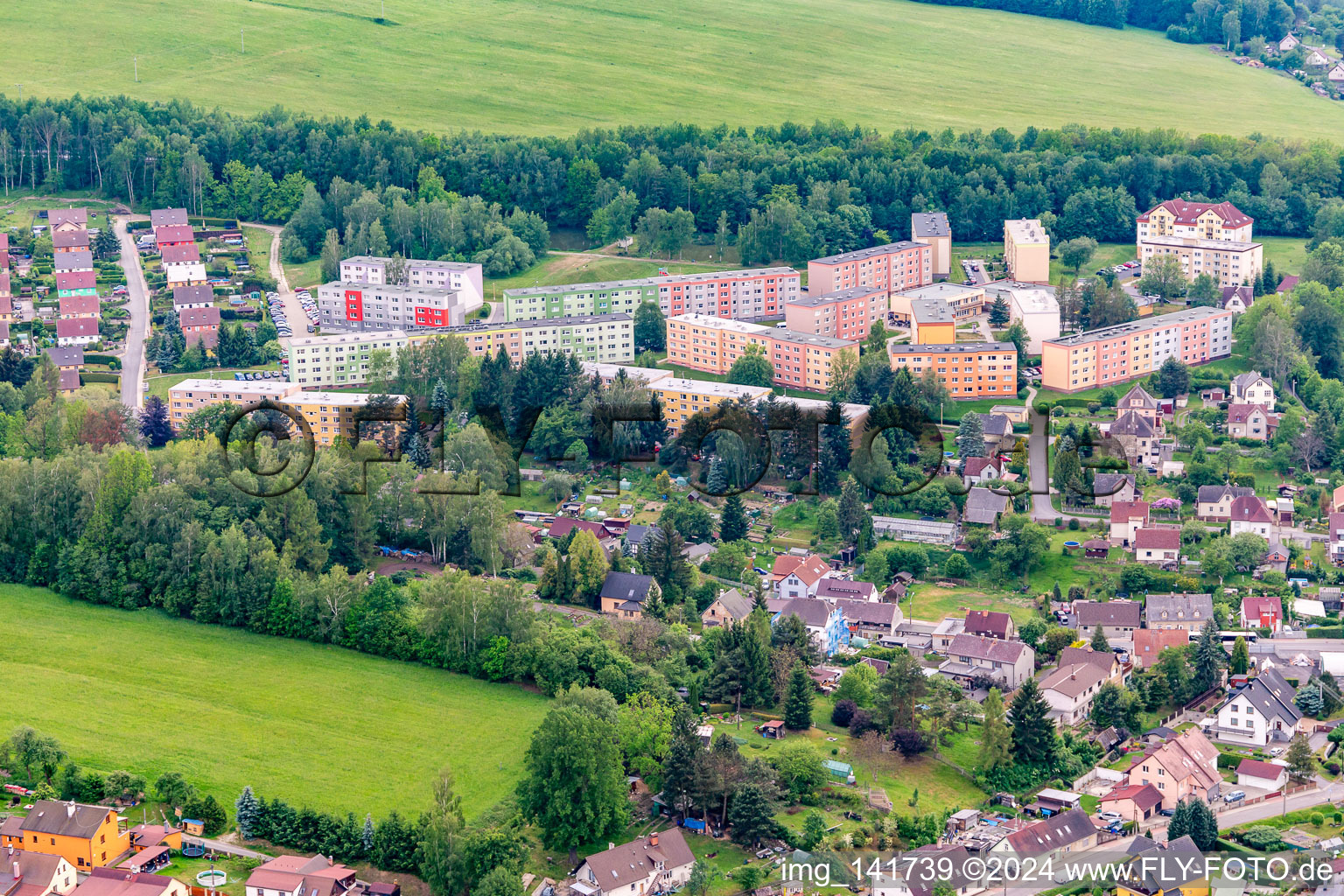 Střelecký vrch "Kratzau" in Chrastava im Bundesland Liberecký kraj, Tschechien