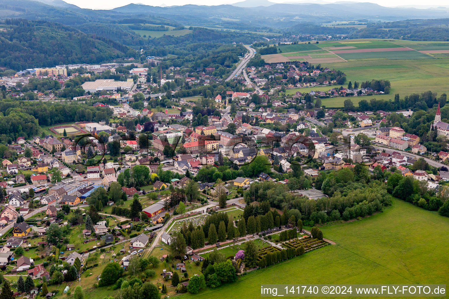 "Kratzau" in Chrastava im Bundesland Liberecký kraj, Tschechien