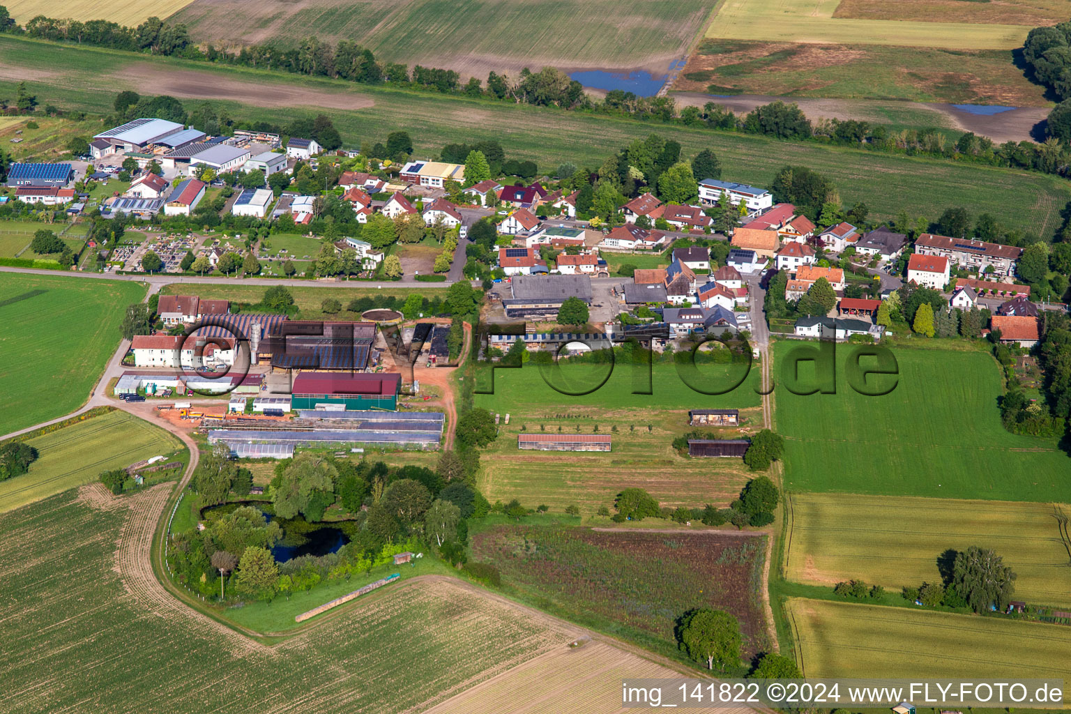 Friedhofstr in Neupotz im Bundesland Rheinland-Pfalz, Deutschland