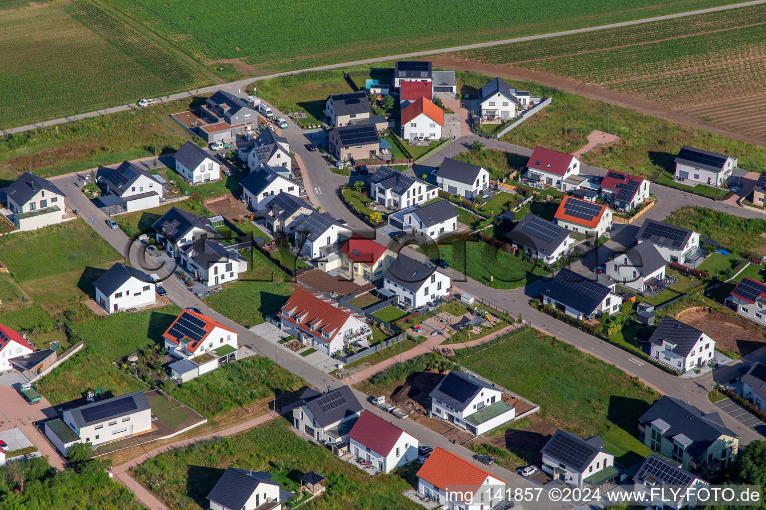 Veilchenweg in Kandel im Bundesland Rheinland-Pfalz, Deutschland