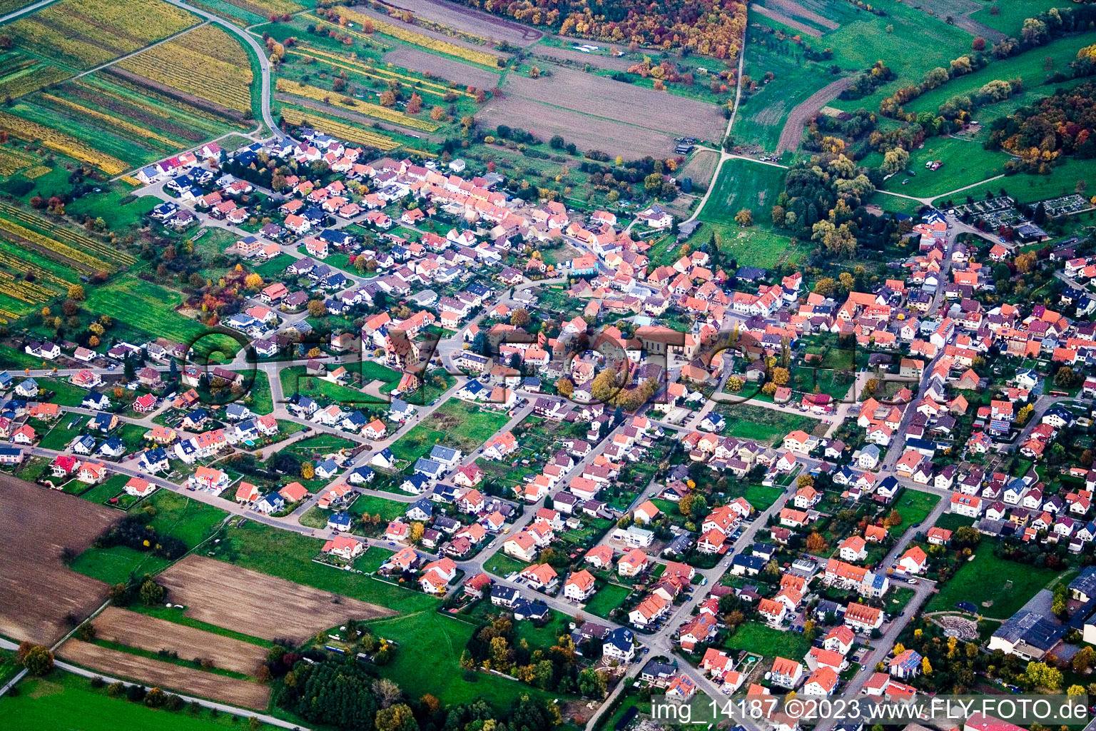 Rettigheim im Bundesland Baden-Württemberg, Deutschland