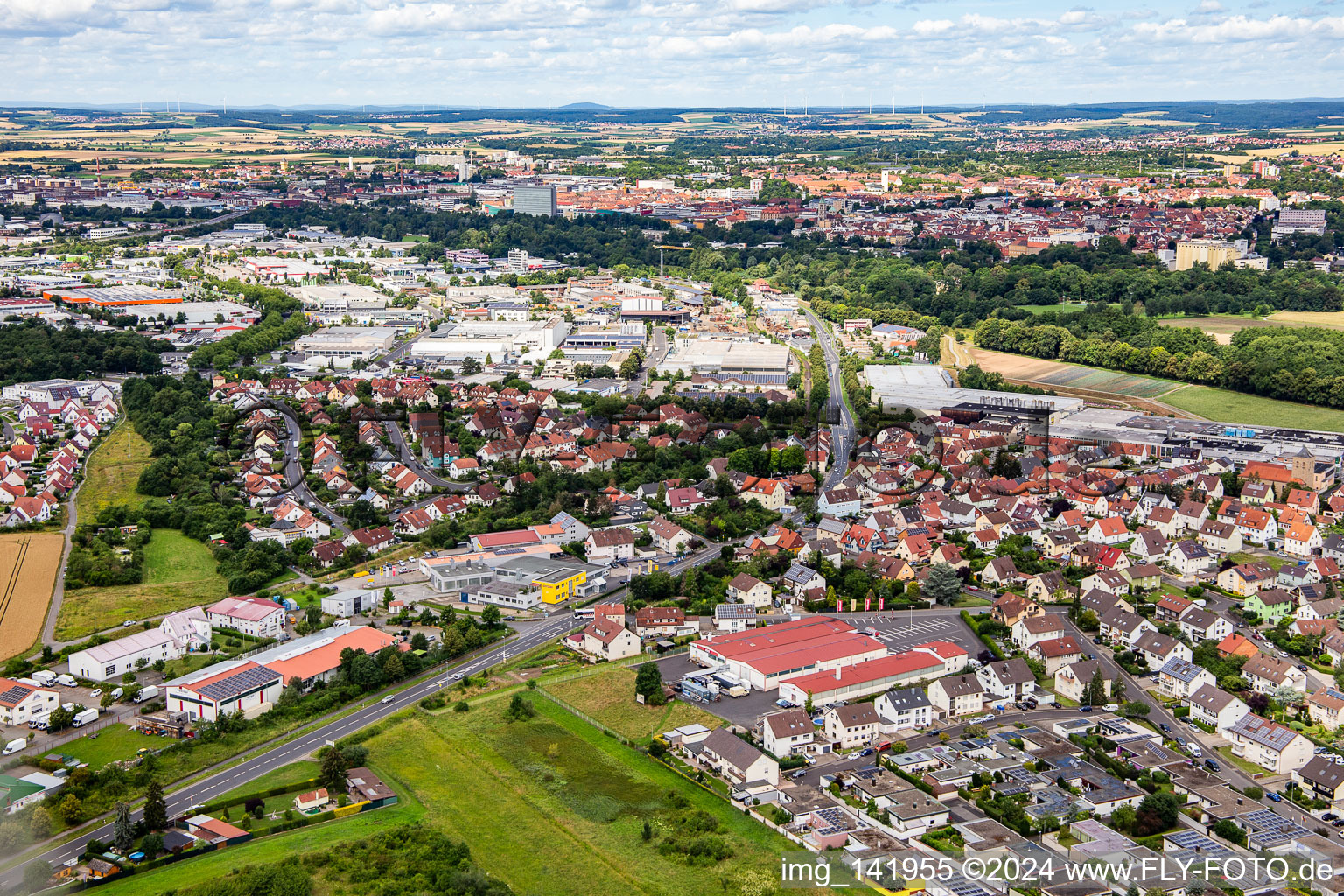 Schweinfurter Straße in Sennfeld im Bundesland Bayern, Deutschland