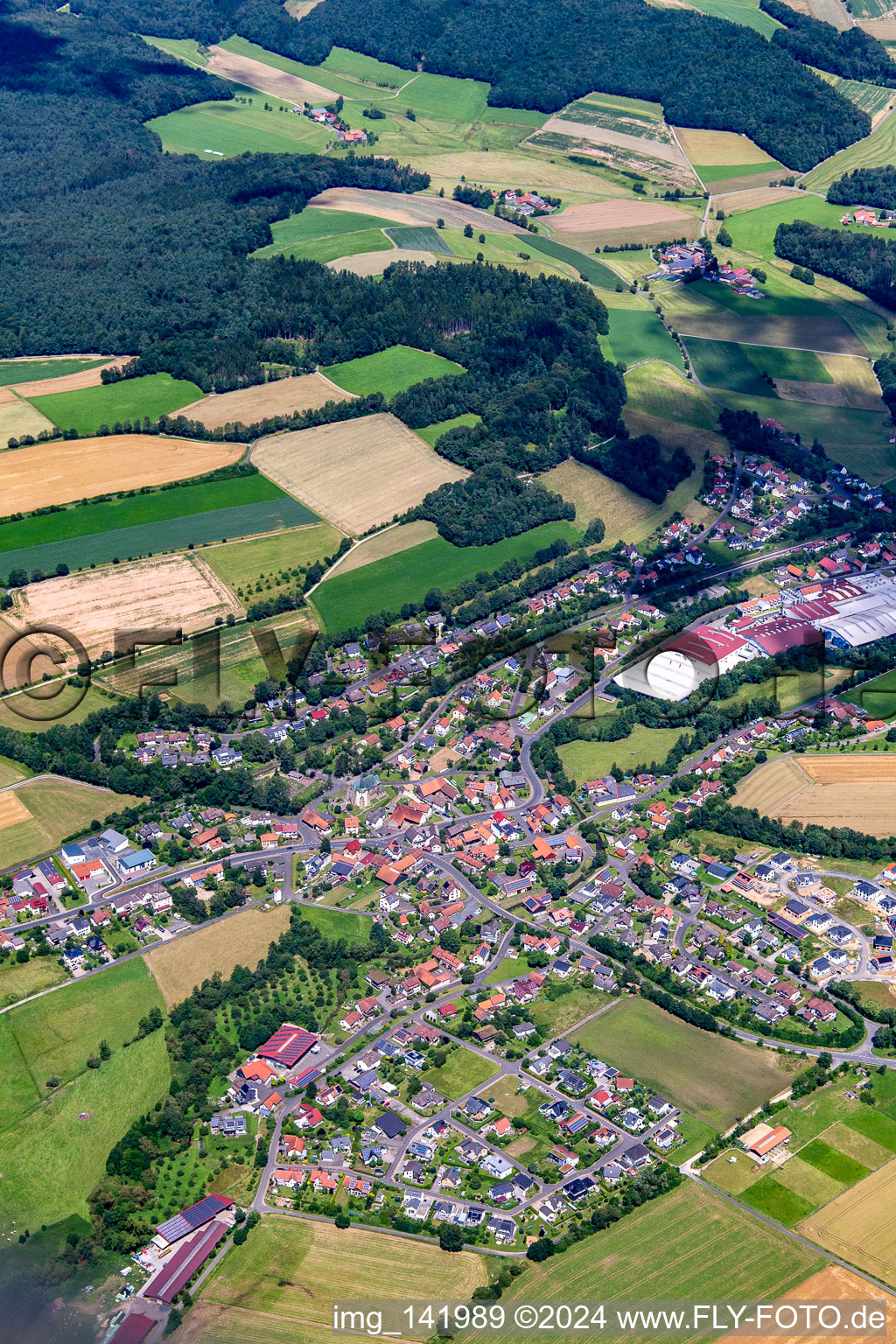 Lütter von Südwesten in Eichenzell im Bundesland Hessen, Deutschland