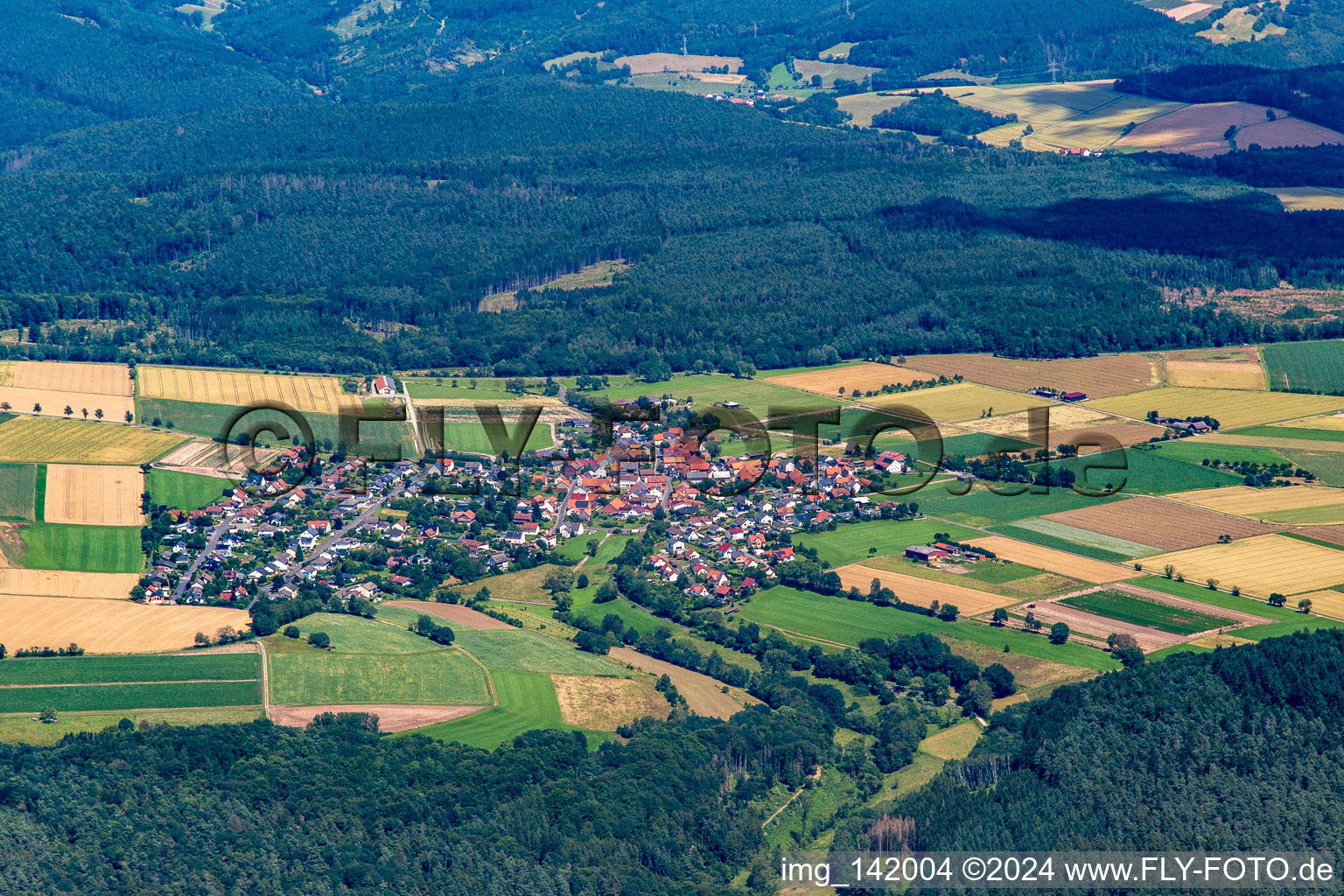 Wippershain von Westen in Schenklengsfeld im Bundesland Hessen, Deutschland