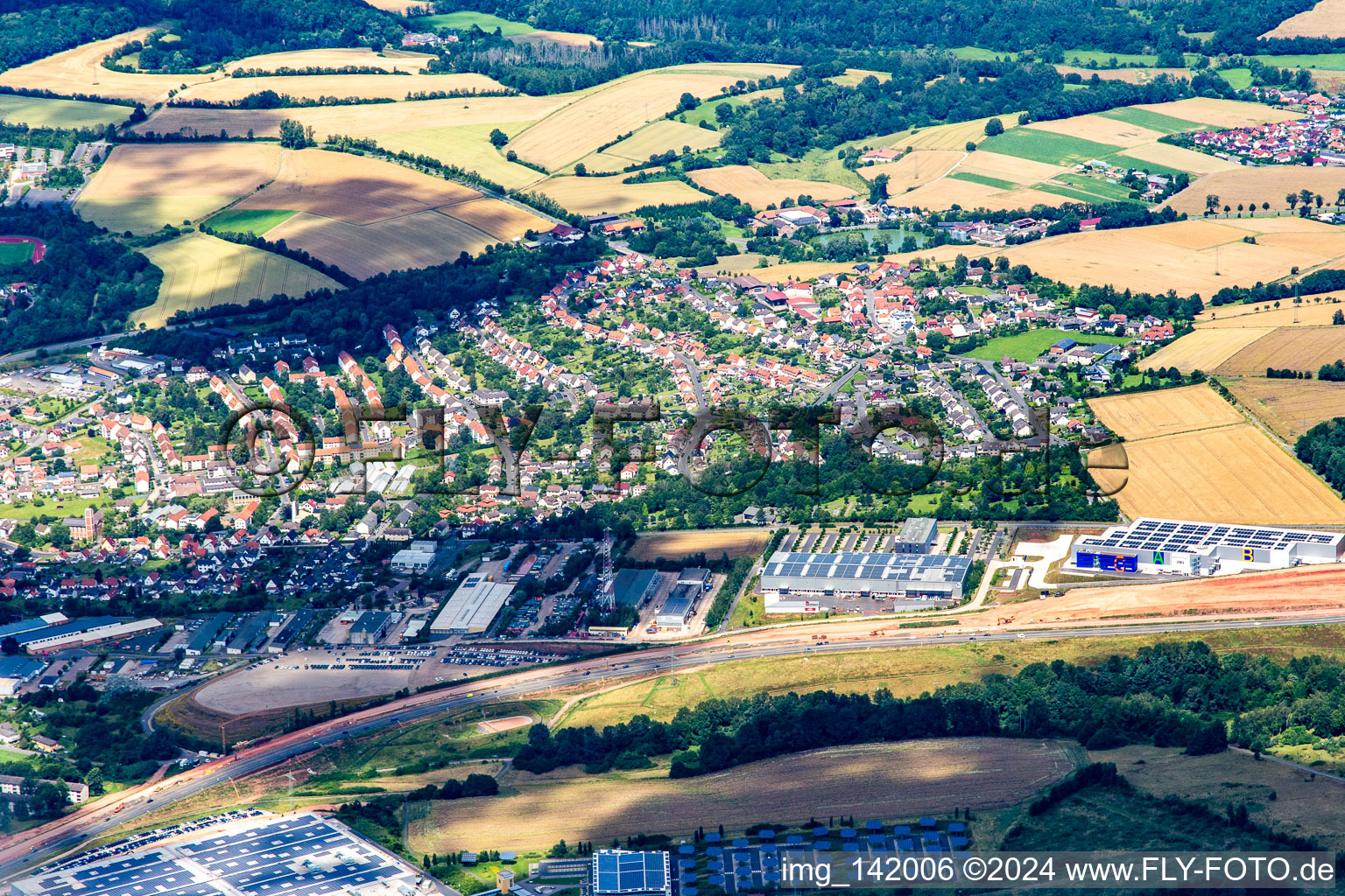 Ortsteil Petersberg in Bad Hersfeld im Bundesland Hessen, Deutschland