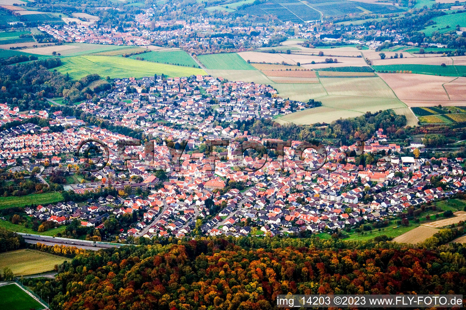 Rotenberg im Bundesland Baden-Württemberg, Deutschland aus der Luft