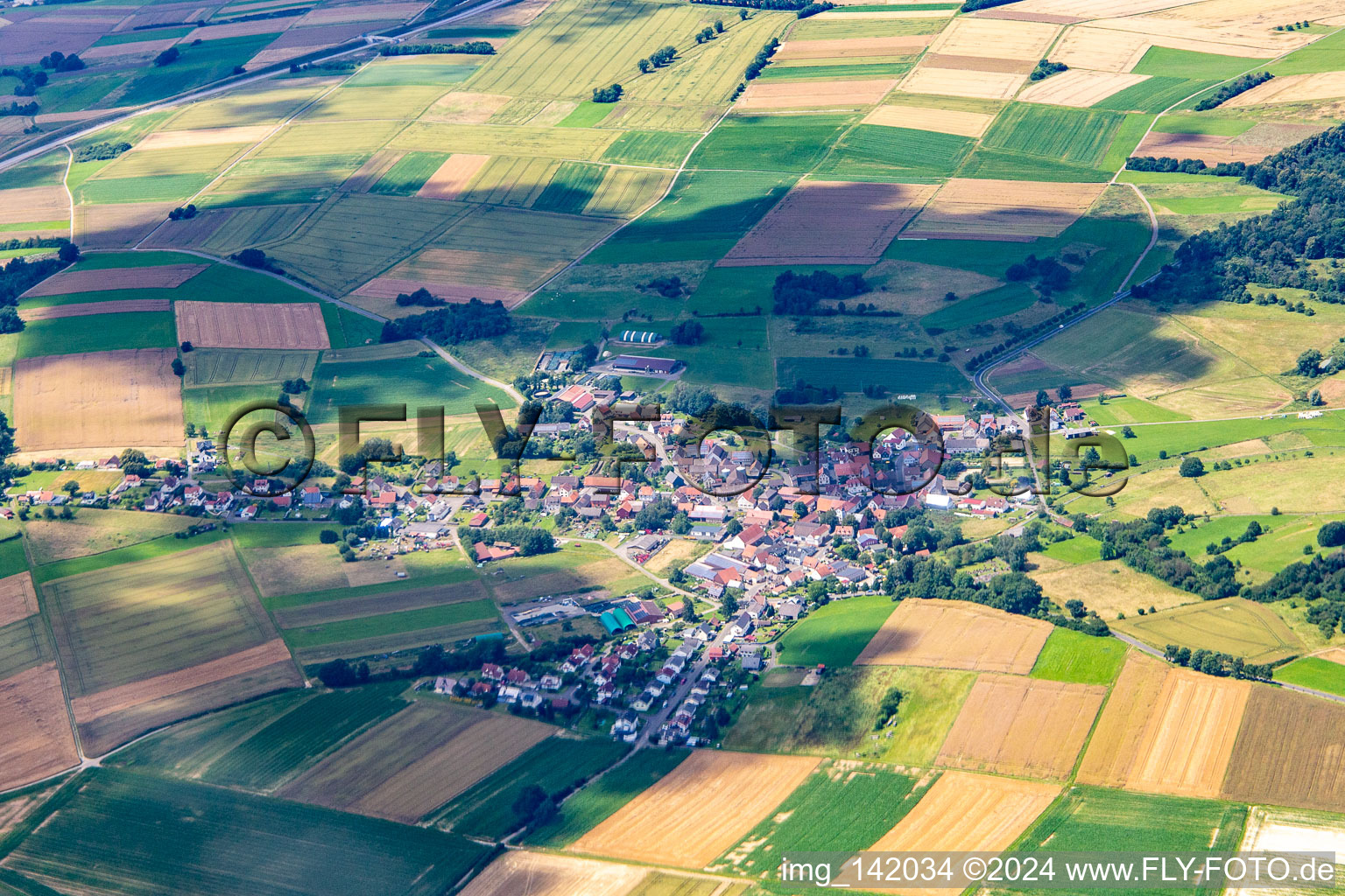 Maulbach von Südosten in Homberg im Bundesland Hessen, Deutschland