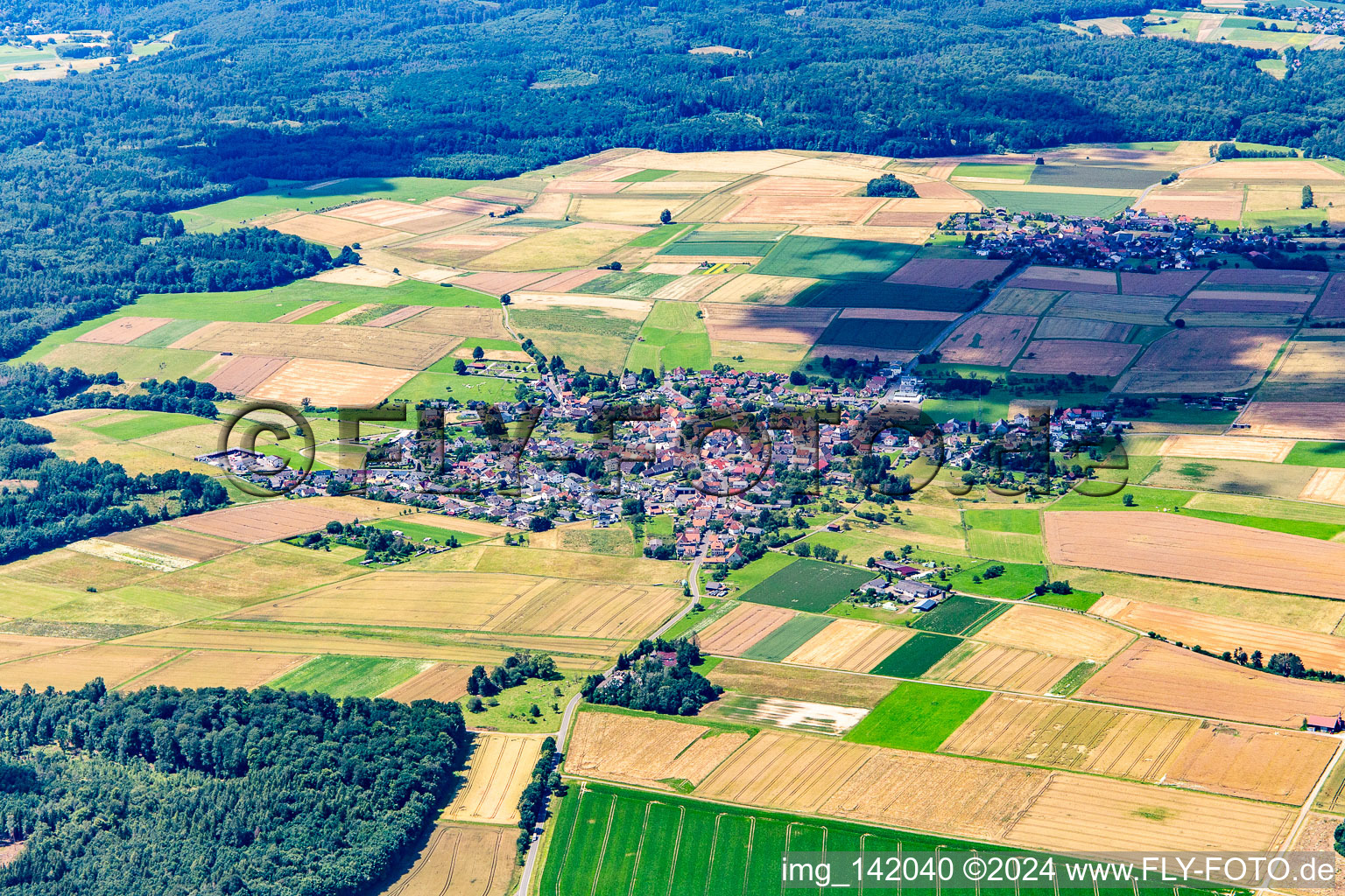 Rüddingshausen von Südosten in Rabenau im Bundesland Hessen, Deutschland