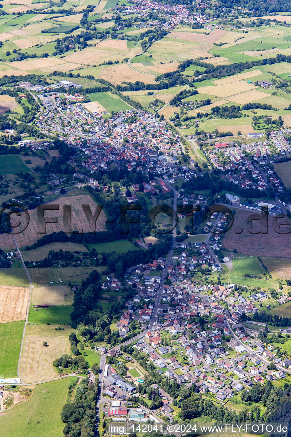 Londorf von Südosten in Rabenau im Bundesland Hessen, Deutschland