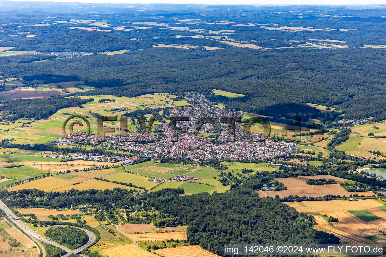 Wißmar von Südosten in Wettenberg im Bundesland Hessen, Deutschland