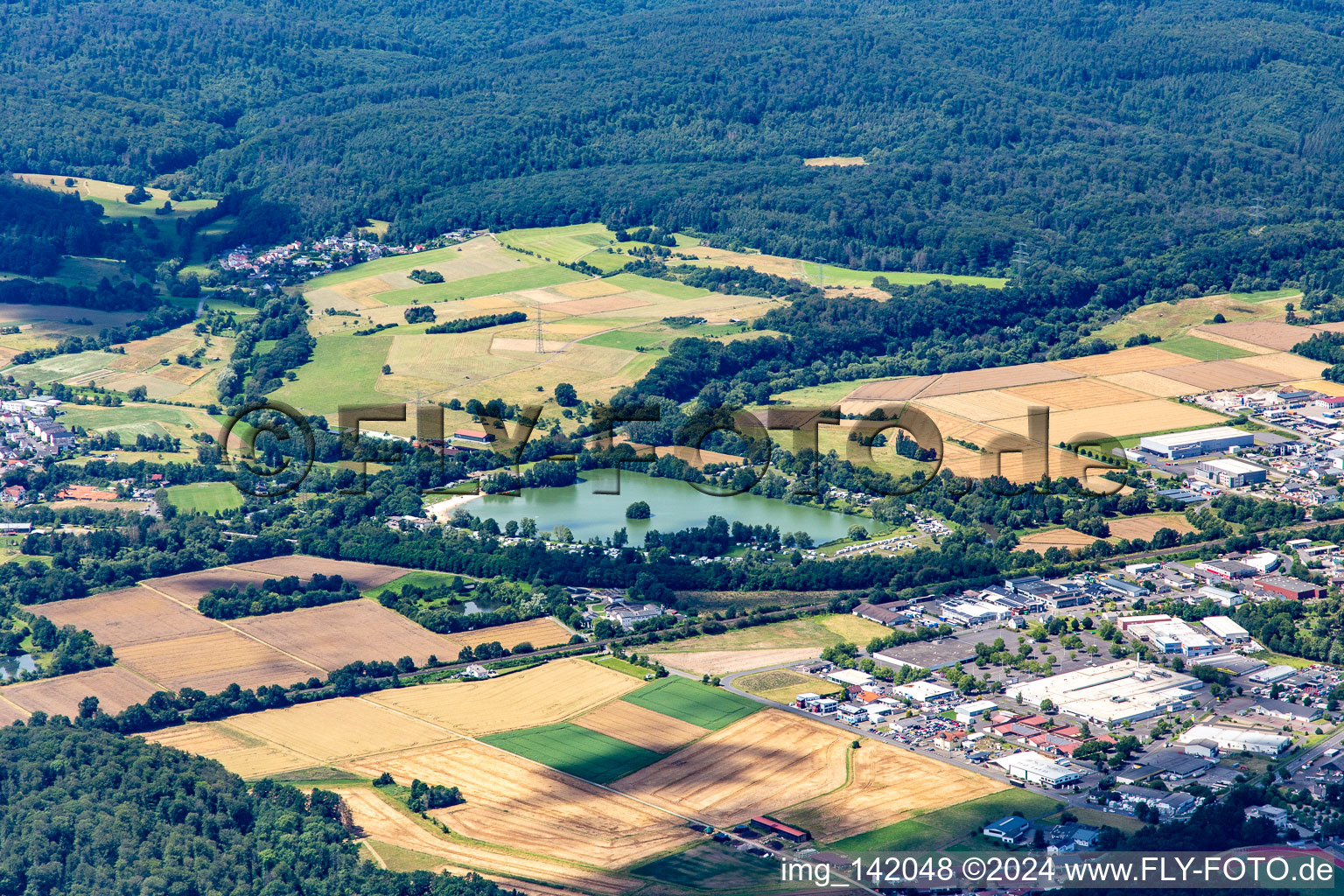 Wißmarer See in Wettenberg im Bundesland Hessen, Deutschland