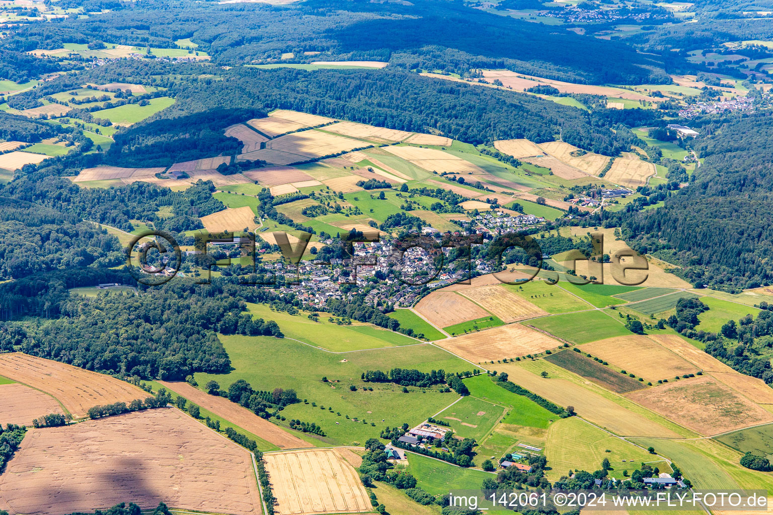 Niedershausen von Südosten in Löhnberg im Bundesland Hessen, Deutschland