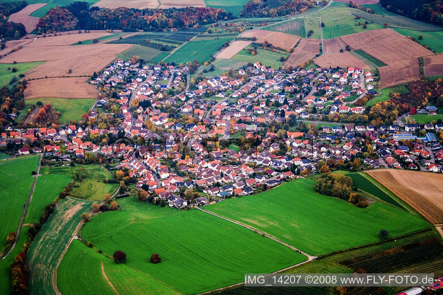 Luftaufnahme von Horrenberg im Bundesland Baden-Württemberg, Deutschland