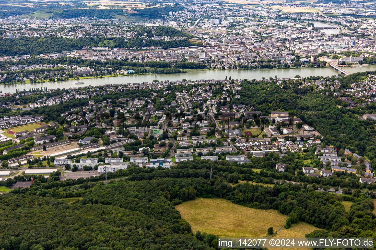 Bundeswehr im Ortsteil Horchheimer Höhe in Koblenz im Bundesland Rheinland-Pfalz, Deutschland