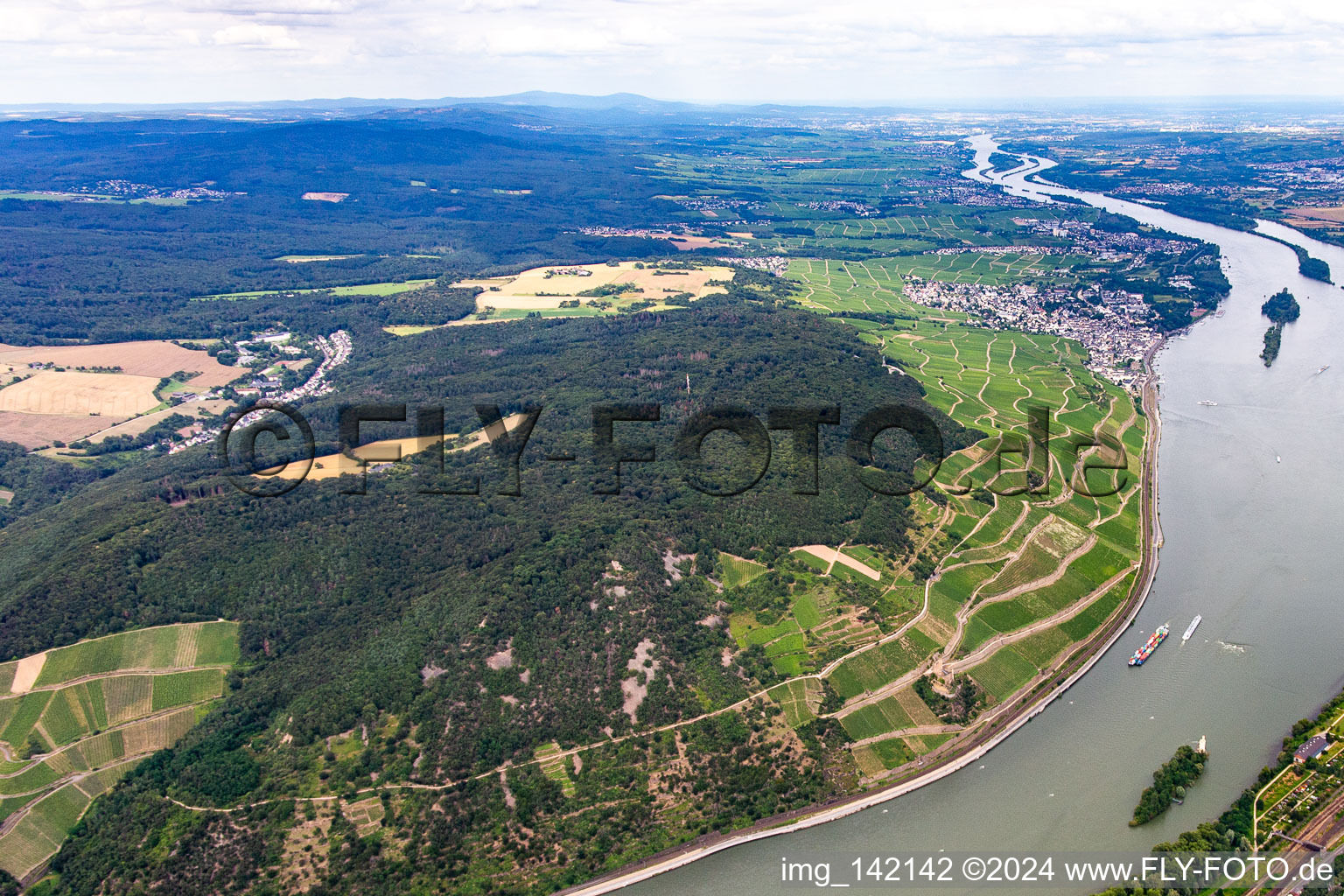 Rüdesheim am Rhein im Bundesland Hessen, Deutschland