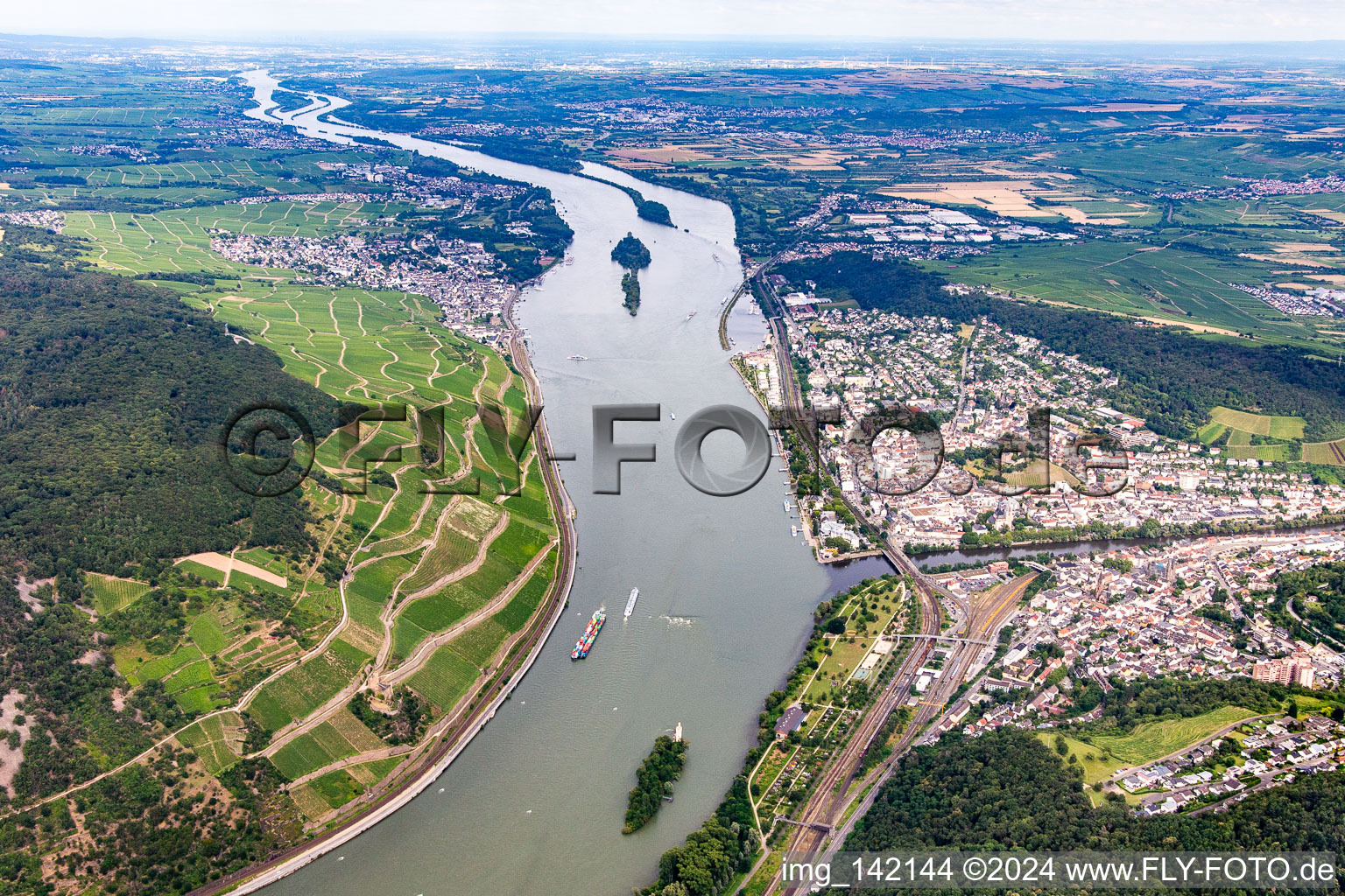 Bingen am Rhein im Bundesland Rheinland-Pfalz, Deutschland