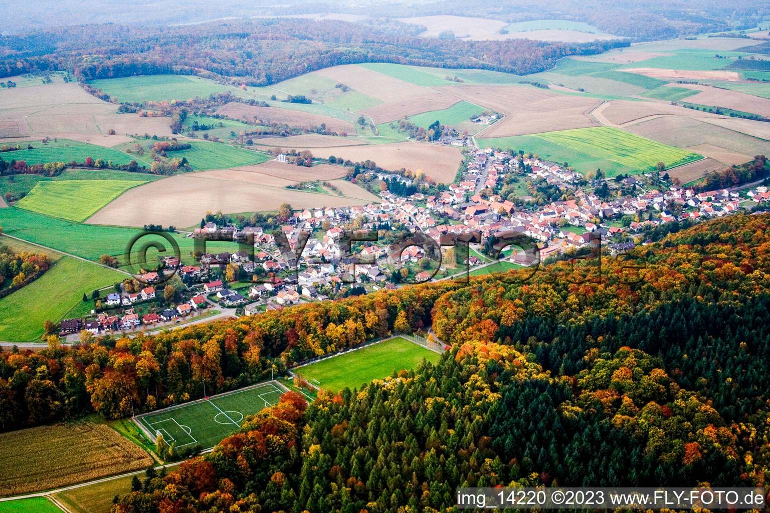 Mönchzell im Bundesland Baden-Württemberg, Deutschland