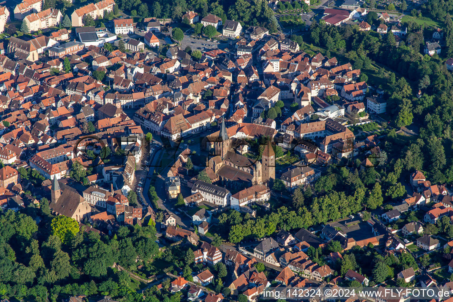 Abbatiale Saint Pierre et Paul in Wissembourg im Bundesland Bas-Rhin, Frankreich