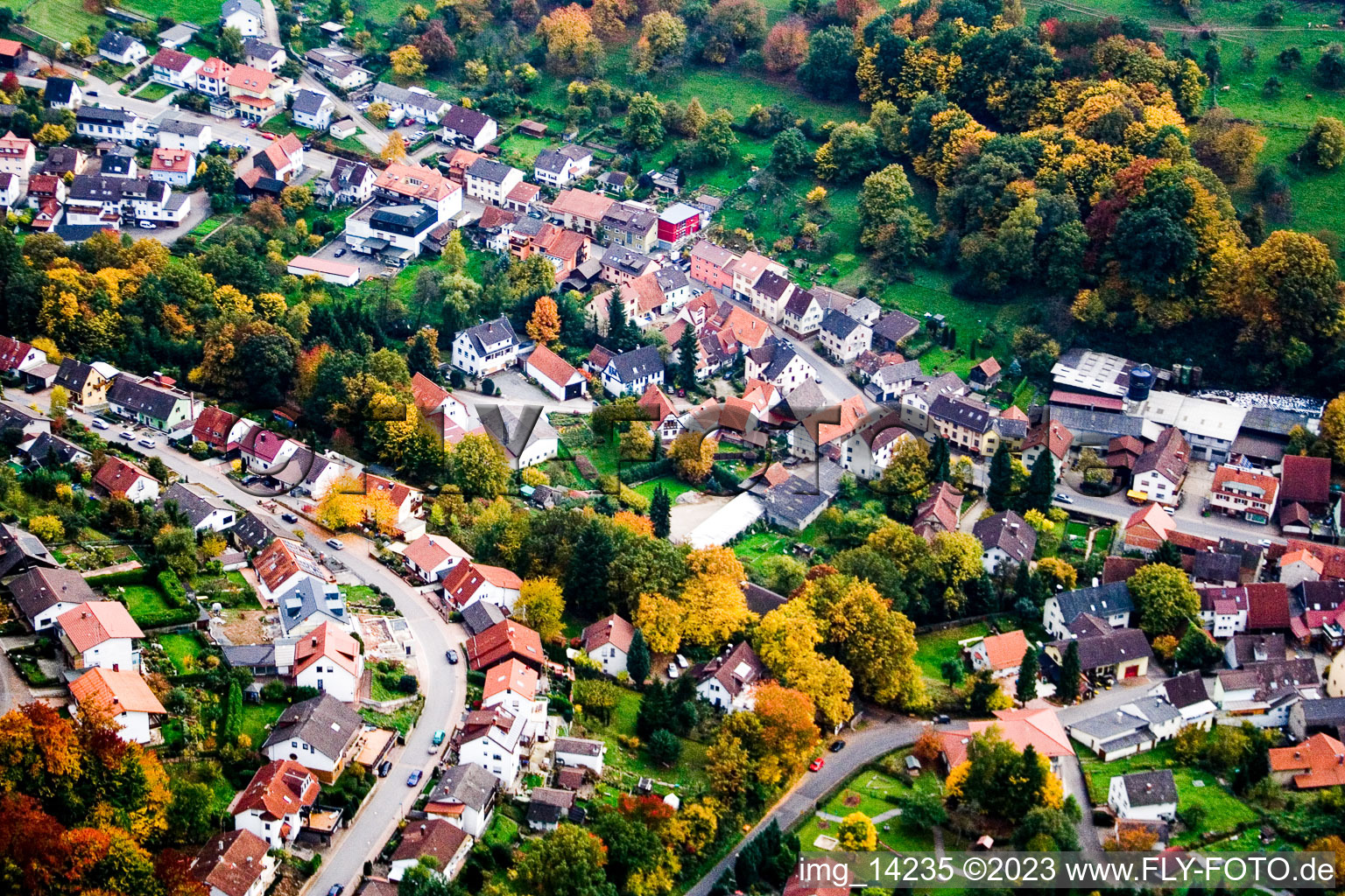 Waldwimmersbach im Bundesland Baden-Württemberg, Deutschland aus der Luft