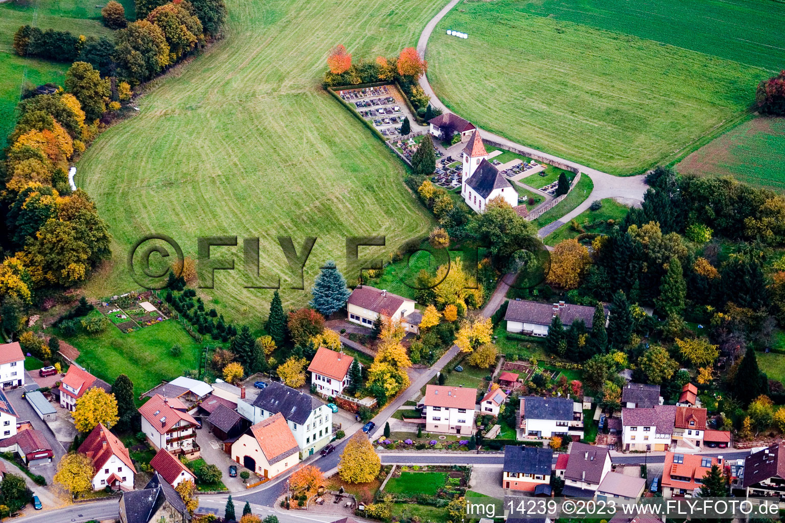 Luftbild von Haag im Bundesland Baden-Württemberg, Deutschland