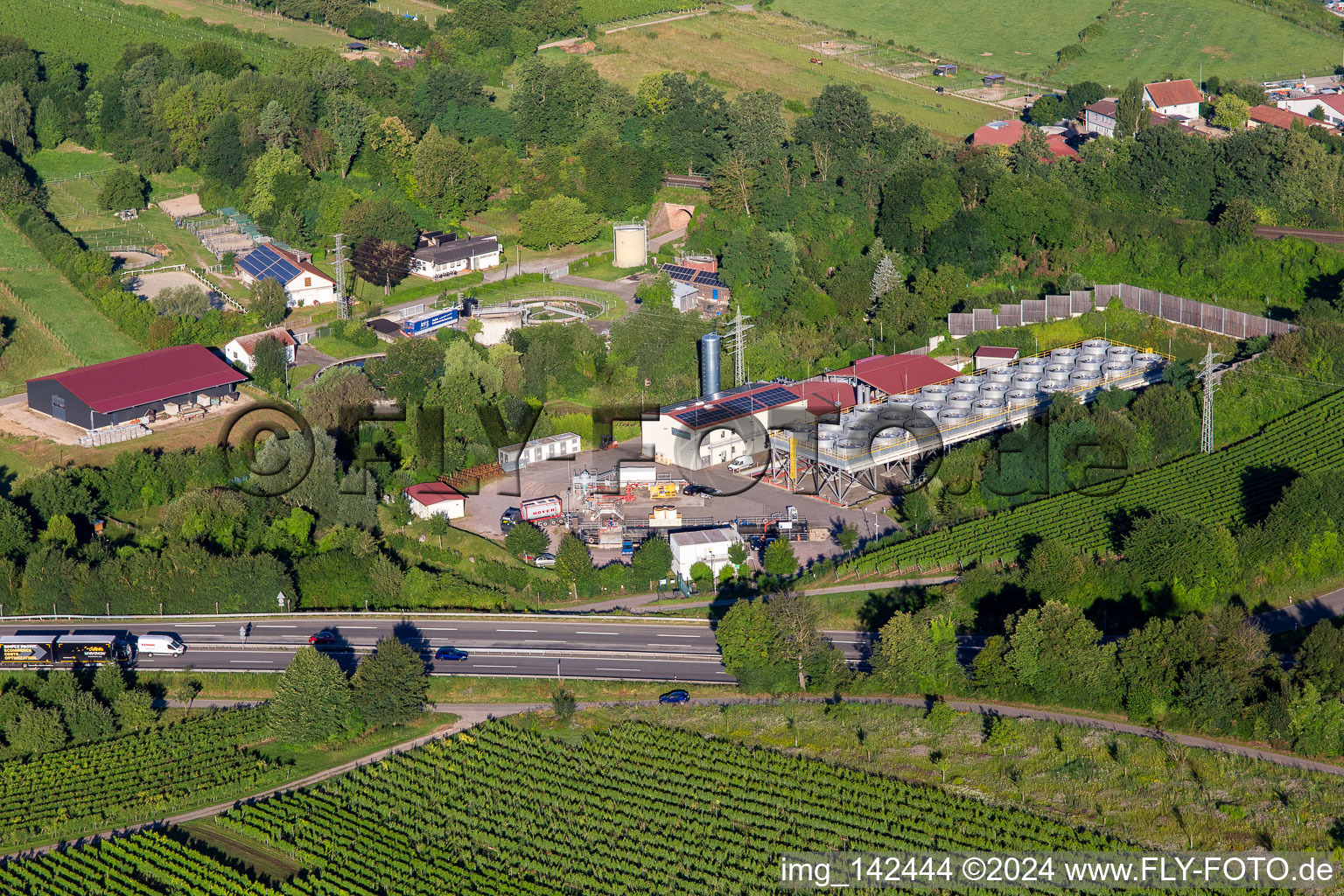 Geothermiekraftwerk Insheim im Bundesland Rheinland-Pfalz, Deutschland