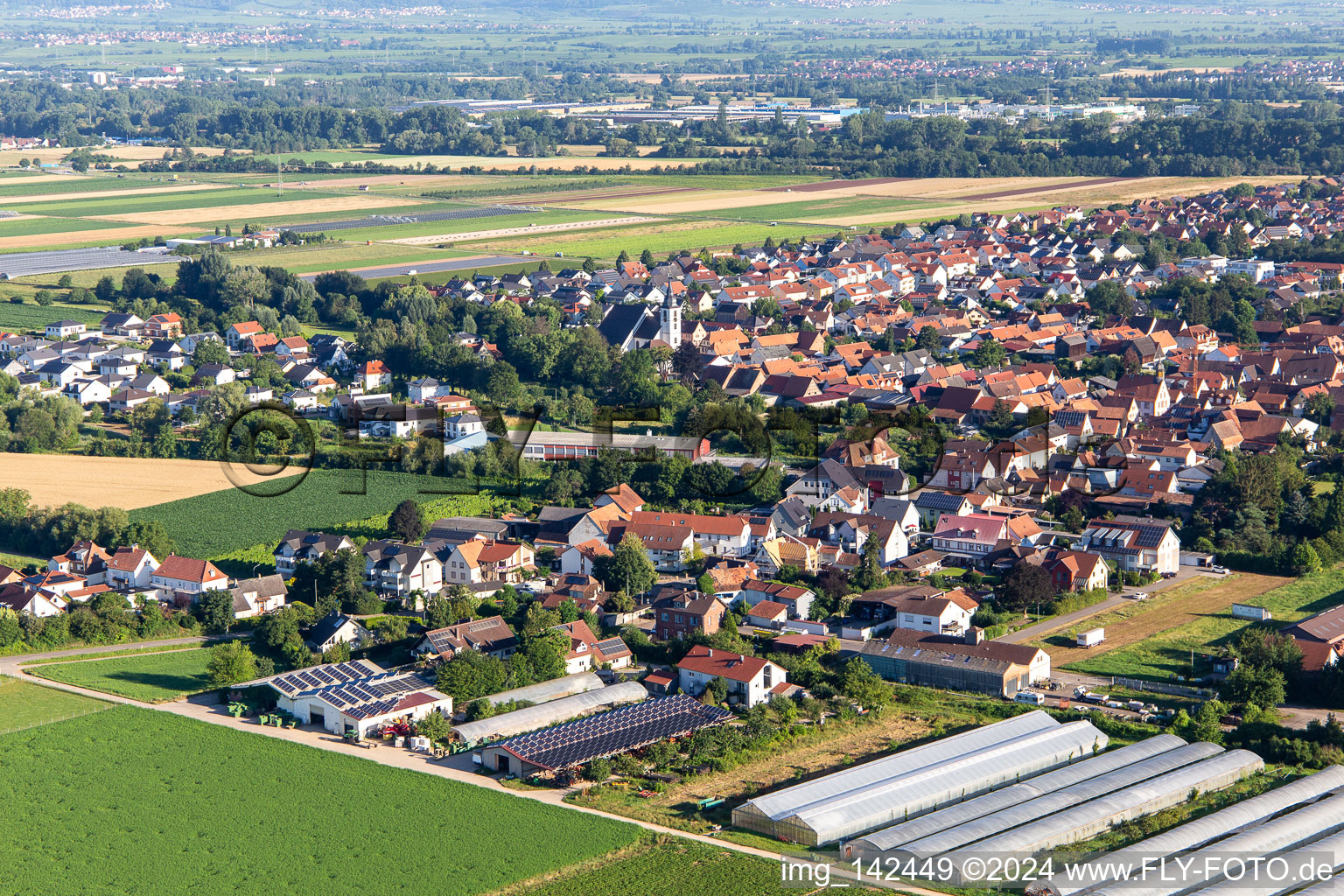 Böhlweg im Ortsteil Offenbach in Offenbach an der Queich im Bundesland Rheinland-Pfalz, Deutschland