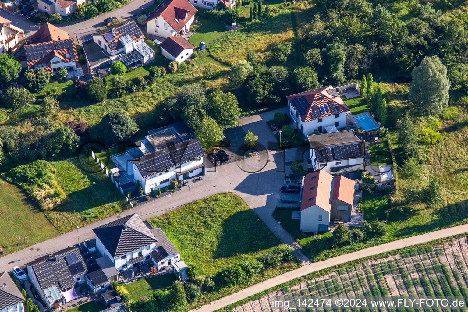 Am Pfarrgarten in Zeiskam im Bundesland Rheinland-Pfalz, Deutschland