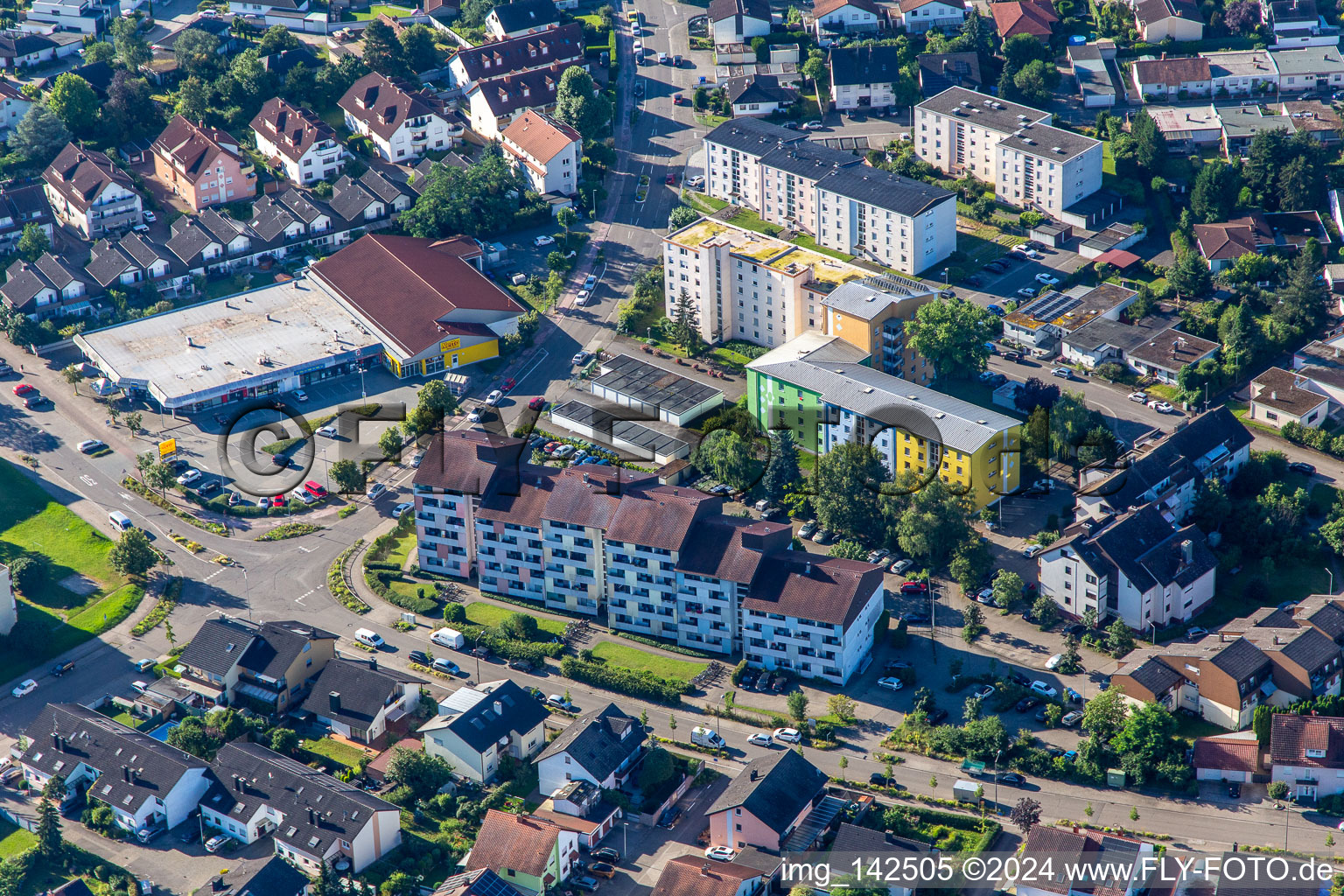 Theodor-Heuss-Straß in Germersheim im Bundesland Rheinland-Pfalz, Deutschland