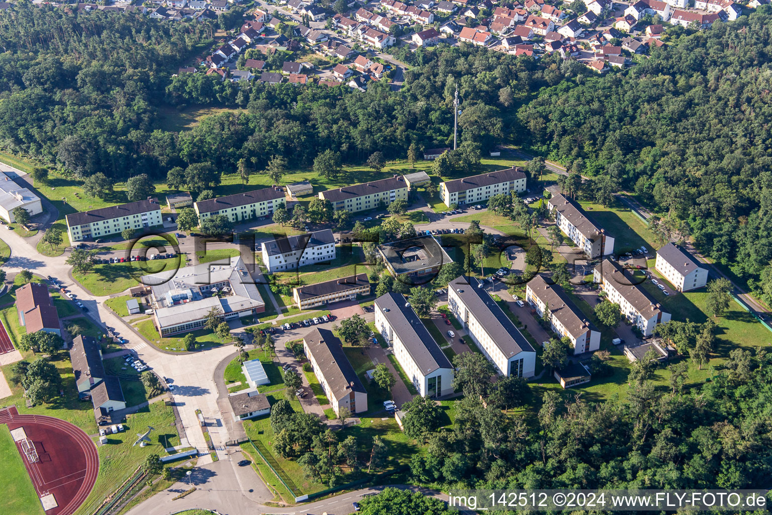 Germersheim im Bundesland Rheinland-Pfalz, Deutschland von oben gesehen