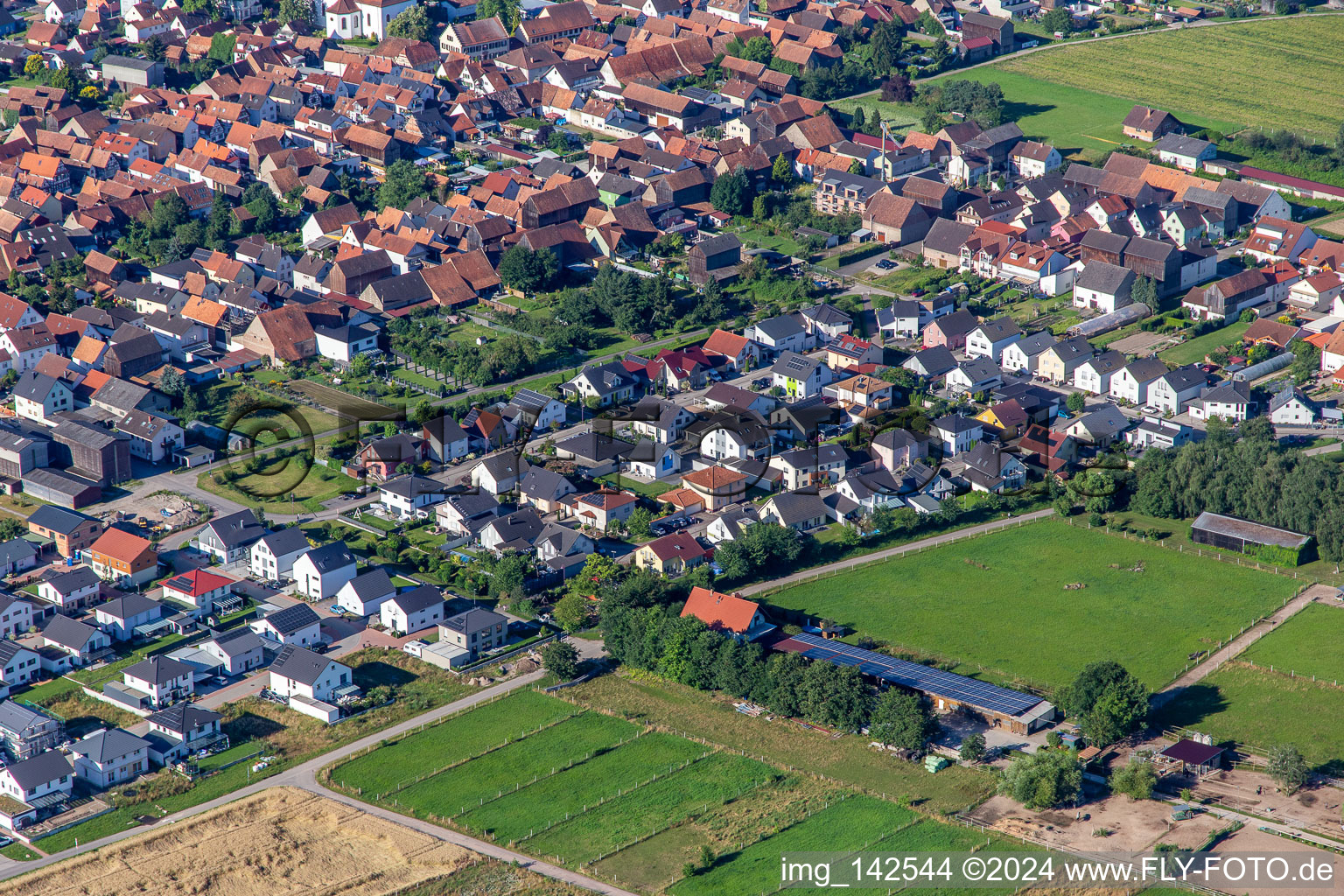 Neubaugebiet Im Tabakfeld in Hatzenbühl im Bundesland Rheinland-Pfalz, Deutschland