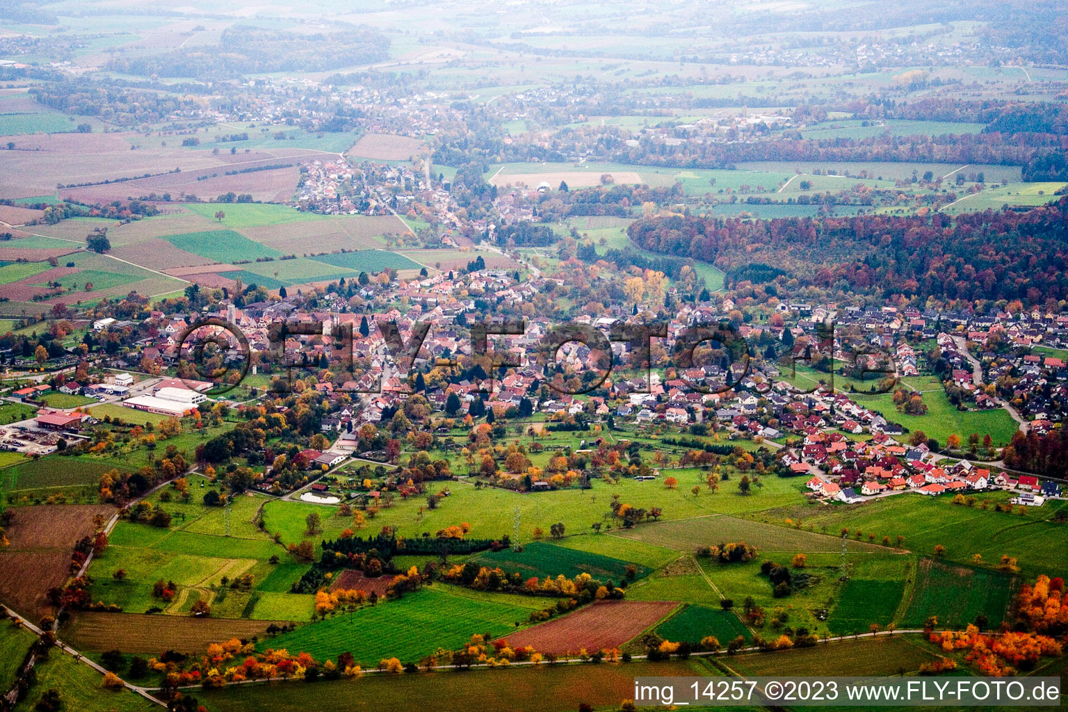 Luftbild von Neunkirchen im Bundesland Baden-Württemberg, Deutschland