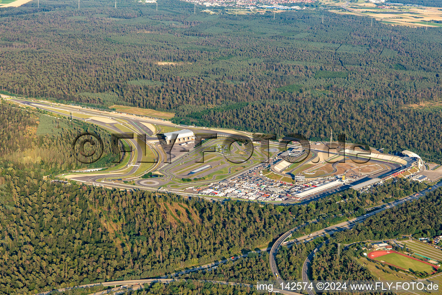 Luftaufnahme von Hockenheimring Baden-Württemberg, Deutschland