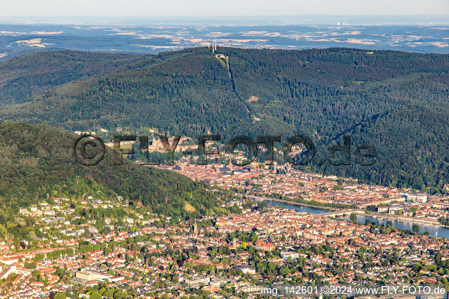 Zu Füßen des Königstuhls im Ortsteil Kernaltstadt in Heidelberg im Bundesland Baden-Württemberg, Deutschland